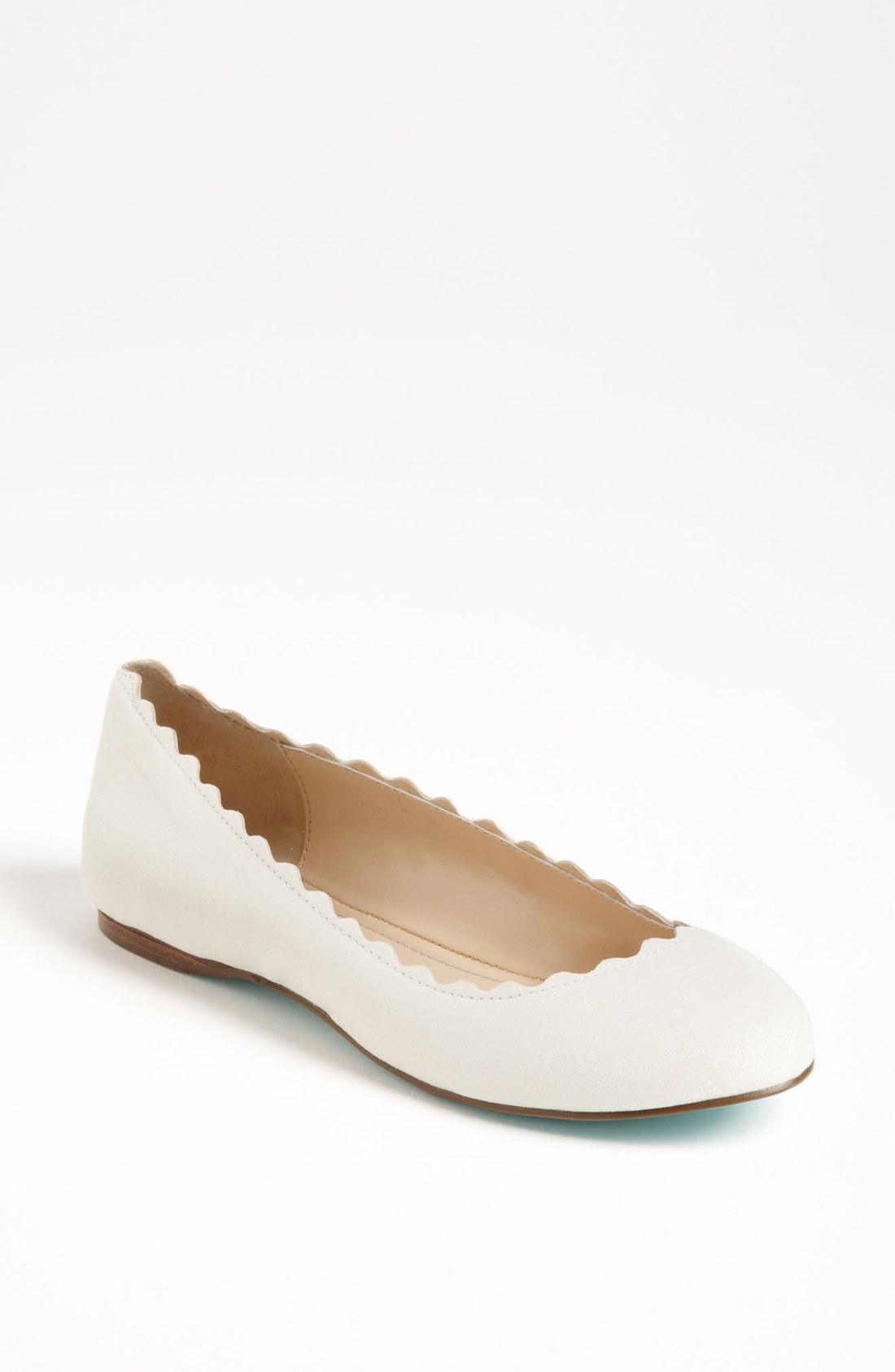 Betsey Johnson Dance Flat in White (ivory) | Lyst