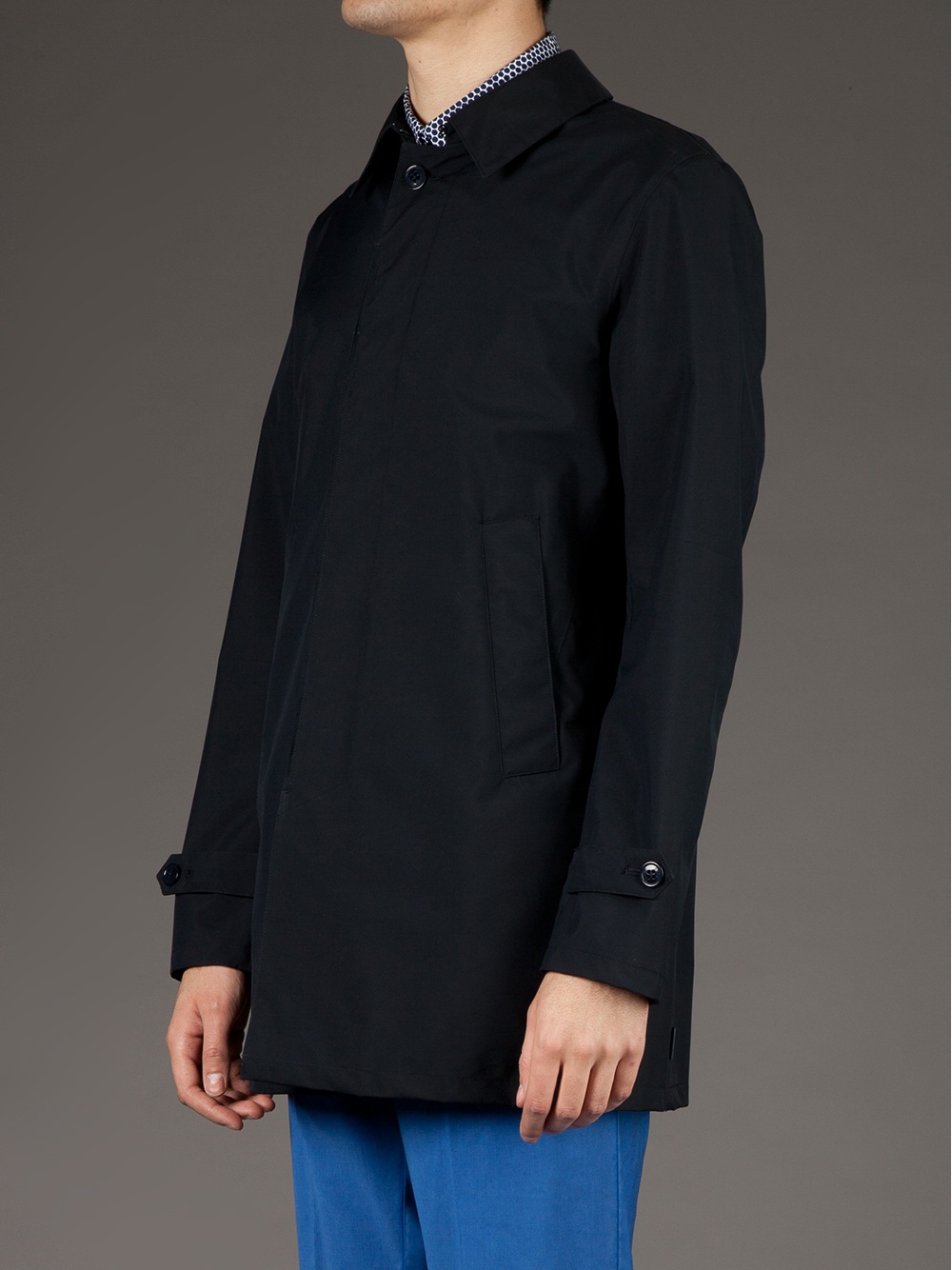 Herno Trench Coat in Black for Men | Lyst