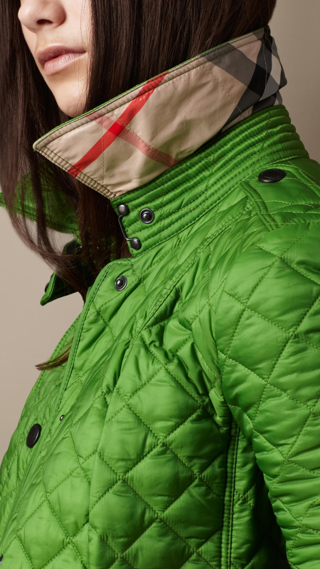 burberry quilted jacket small
