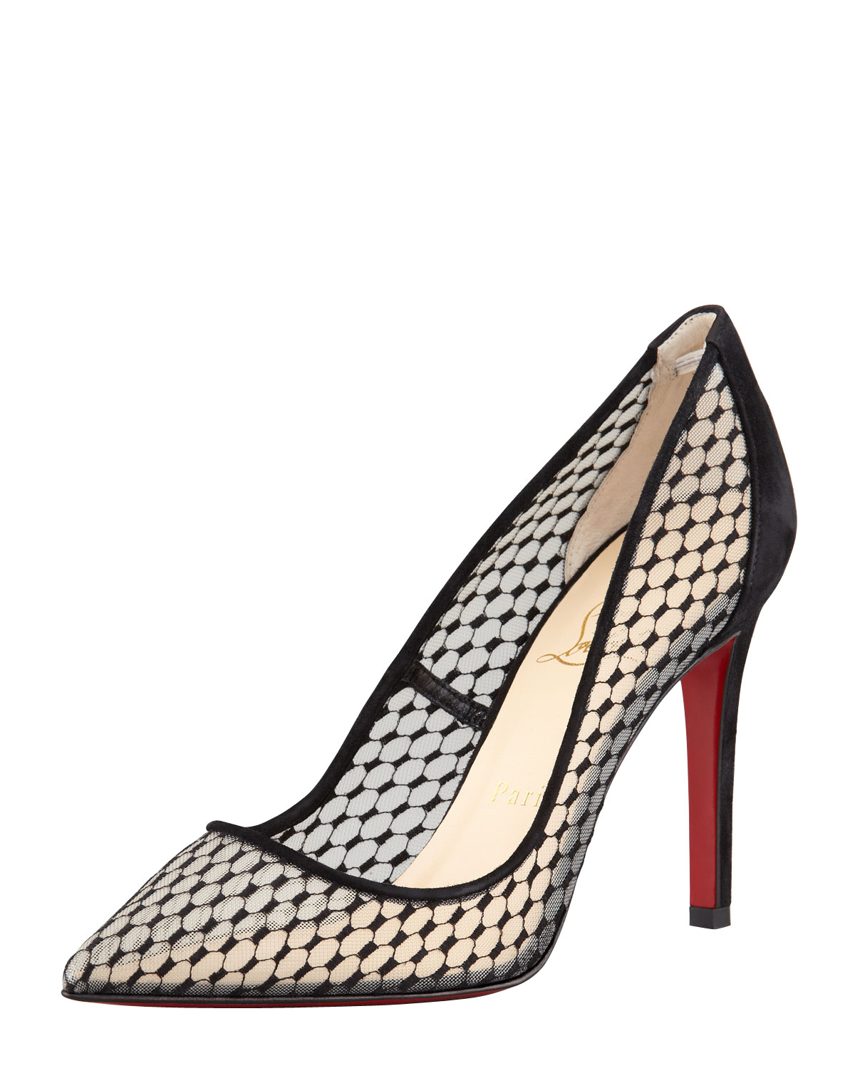 louboutin black lace