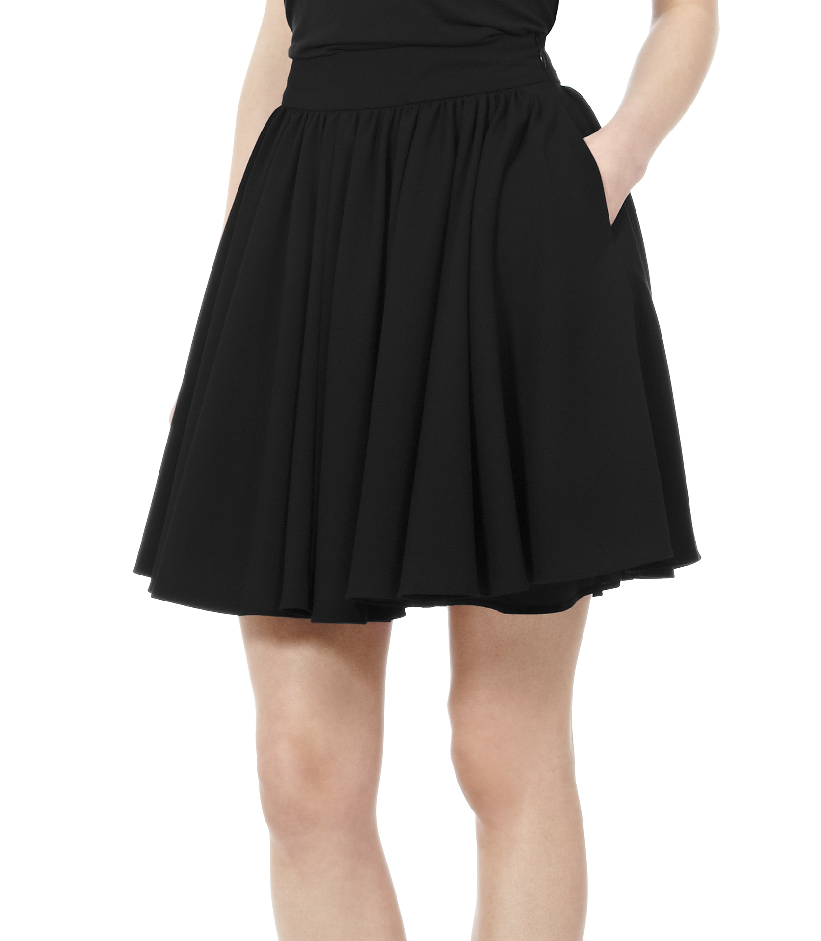 Lyst - Reiss Alana Full Gathered Skirt in Black