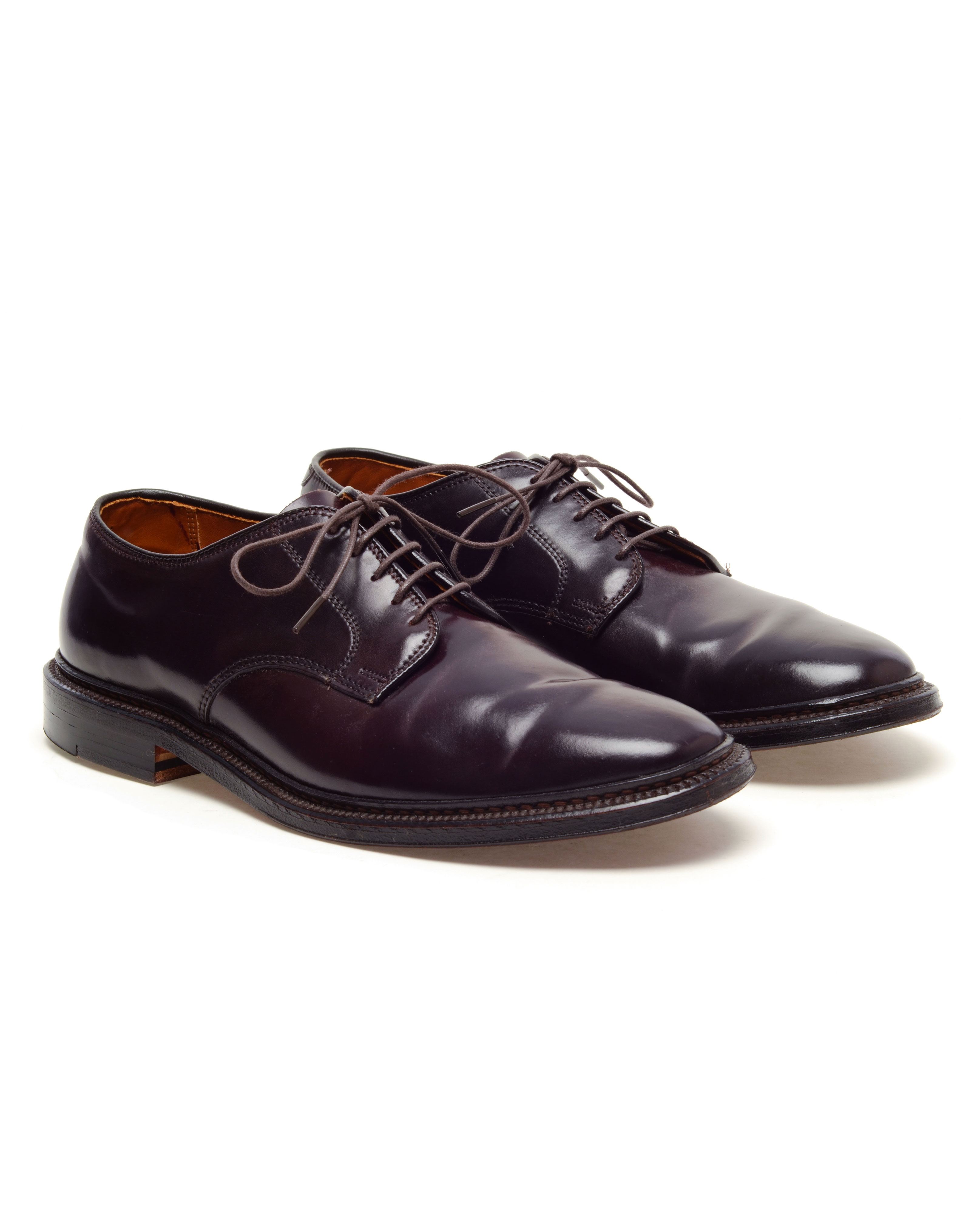 Alden Plain Toe Cordovan Derby in Purple for Men | Lyst