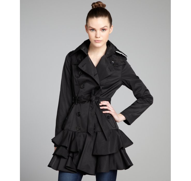 Burberry Ruffle Trench Coat Tradingbasis Women S Coats Pea Duffle Parkas More Burberry