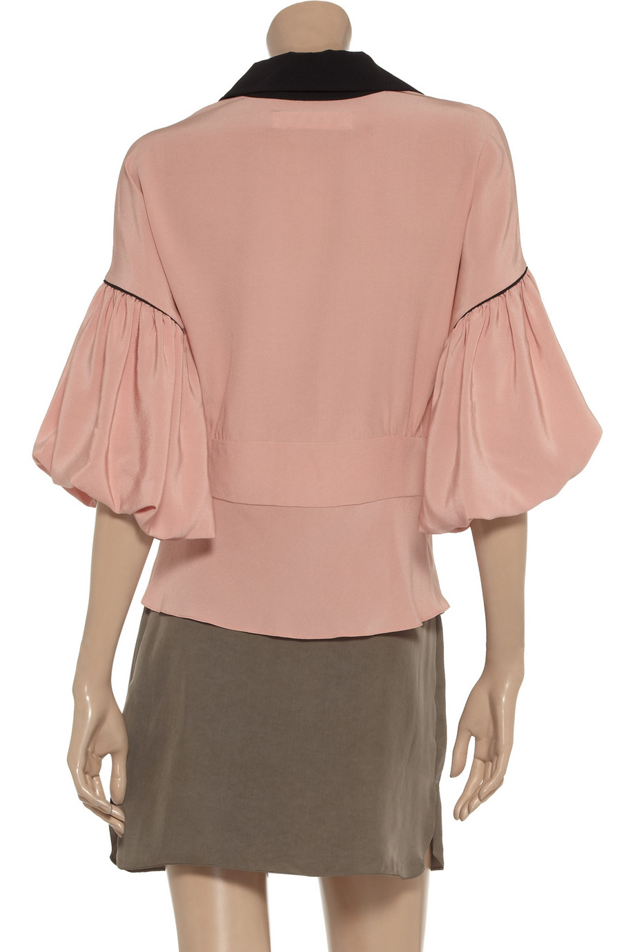 pink silk blouse uk