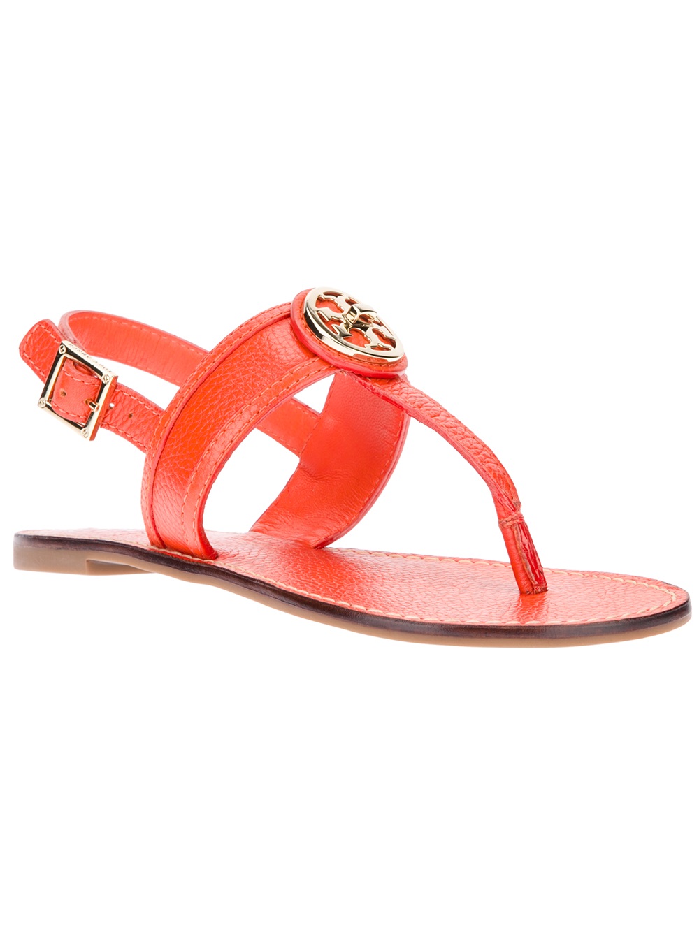 Tory Burch Selma Sandal in Orange | Lyst