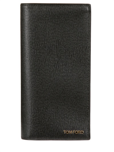 Lyst - Tom Ford Textured Leather Long Wallet in Black for Men