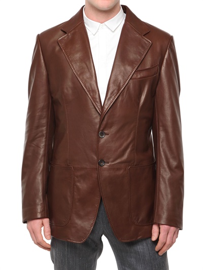 Lyst - Tom Ford Nappa Leather Jacket in Brown for Men