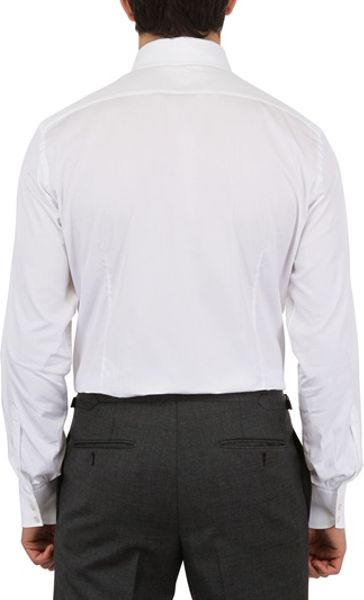 White tom ford shirt with a tab collar #2