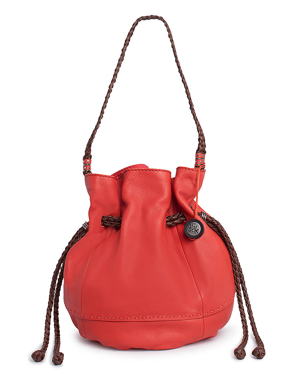 Lyst - The Sak Indio Leather Drawstring Tote Bag in Red