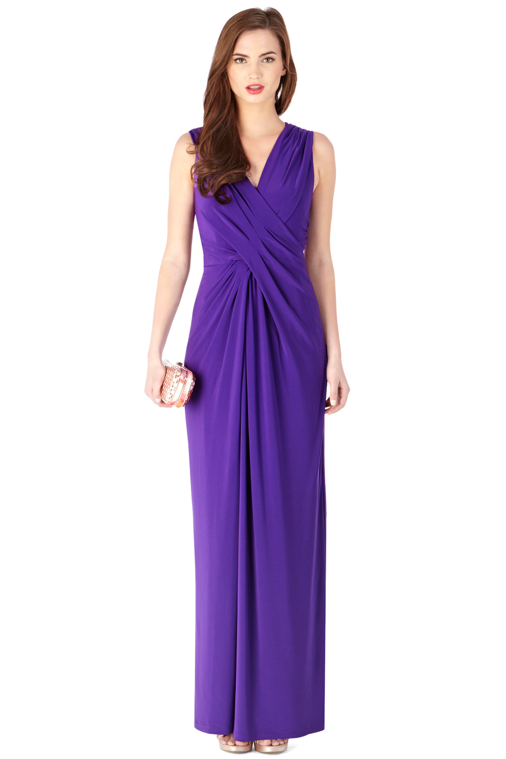 Lyst - Coast Mona Jersey Maxi Dress in Purple
