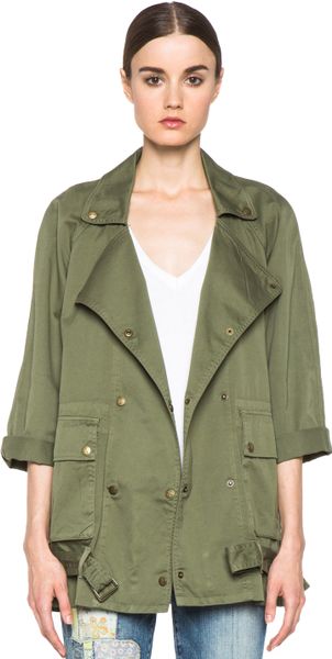 Current/elliott The Infantry Jacket in Army in Green (army) | Lyst