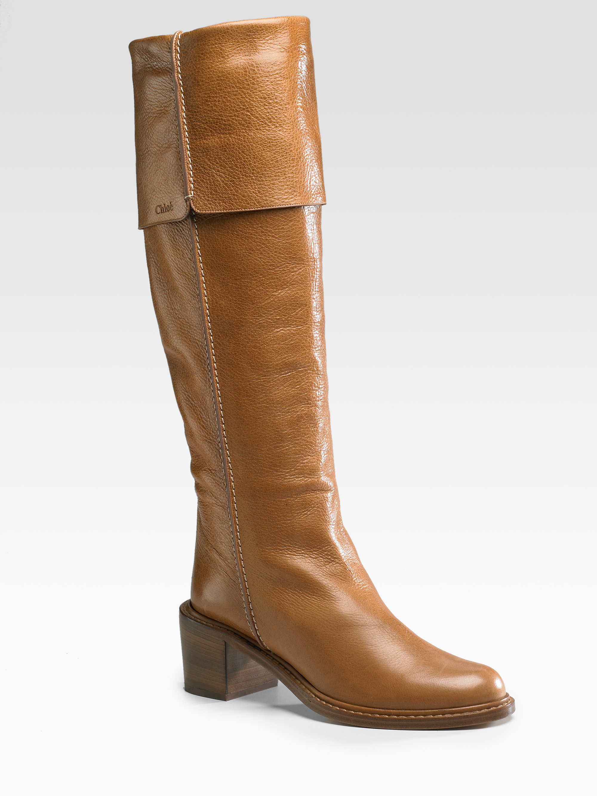 Chloé Tall Boots in Brown (tan) | Lyst