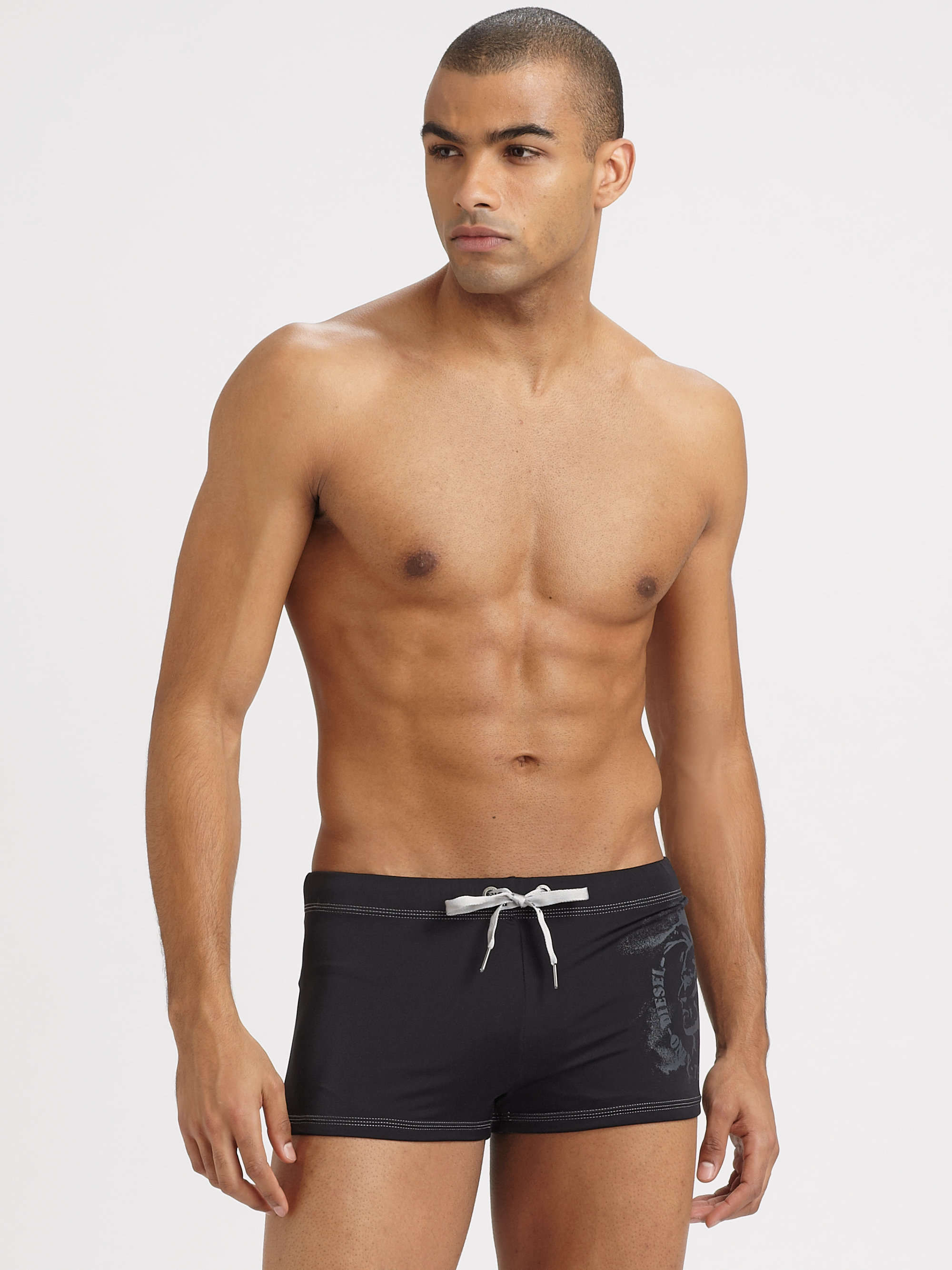 Diesel Aloha Swim Shorts in Black for Men | Lyst