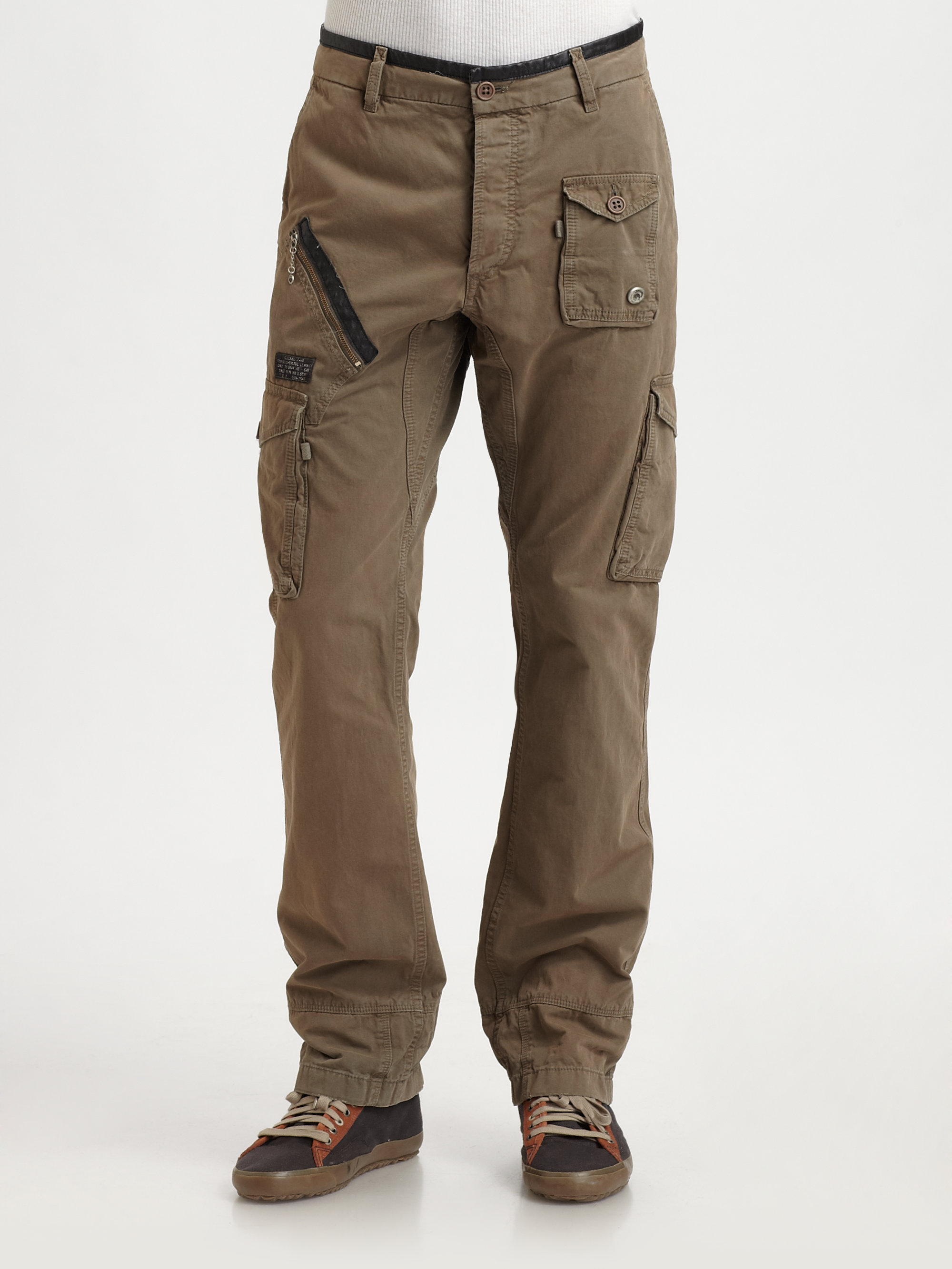 Lyst - Diesel Military Cargo Pants in Green for Men