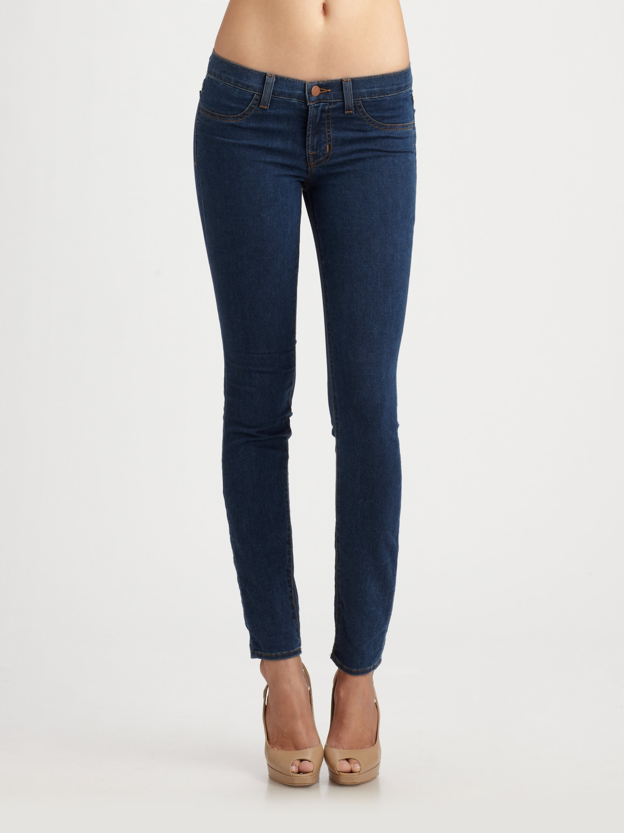 J Brand 915 Low Rise Denim Leggings In Blue Lyst