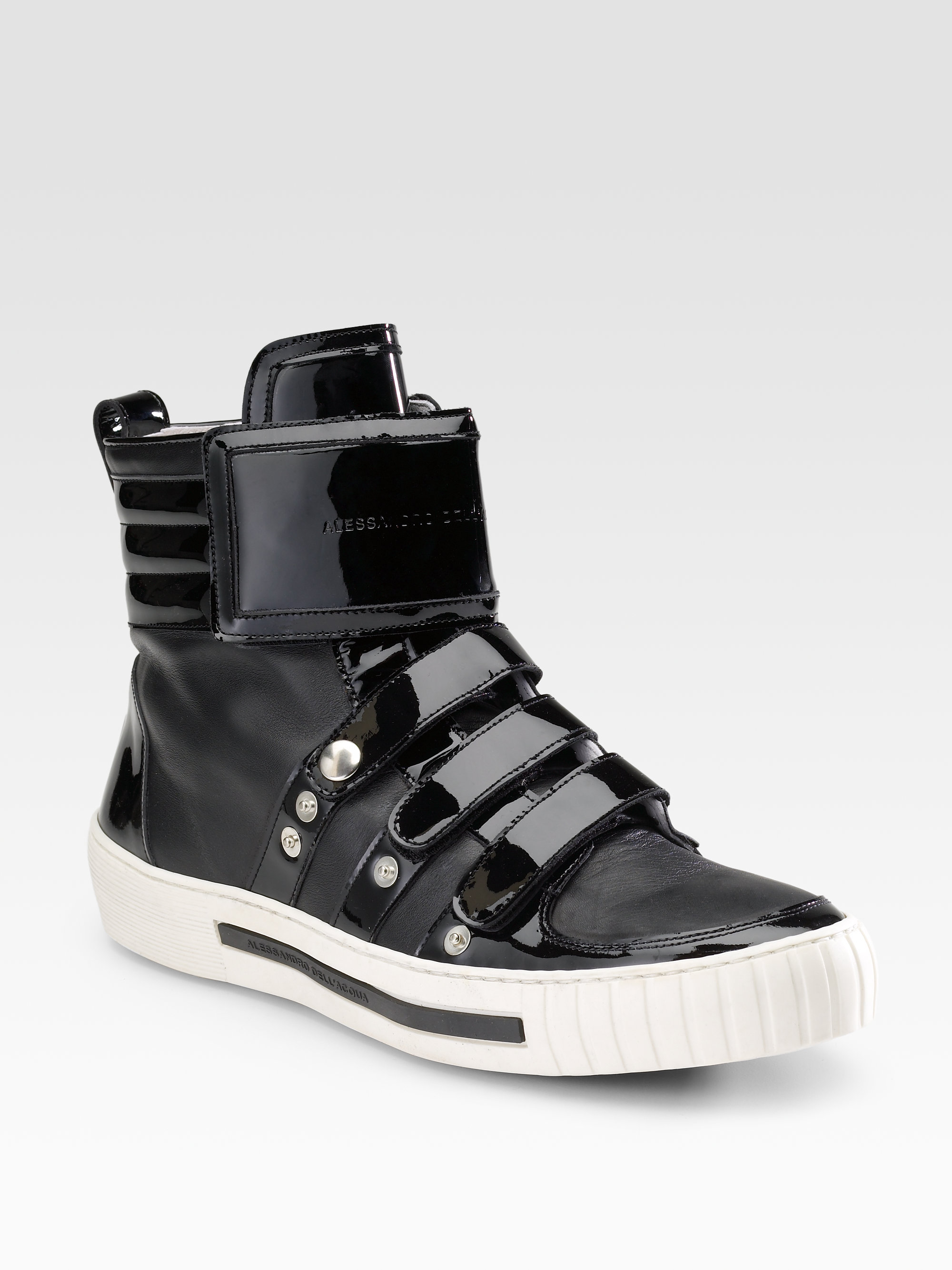 Lyst Alessandro Dell�Acqua Hightop Sneakers in Black for Men