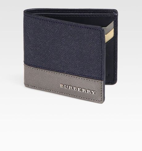 Burberry Tricolor Hipfold Wallet in Blue for Men (navy) | Lyst