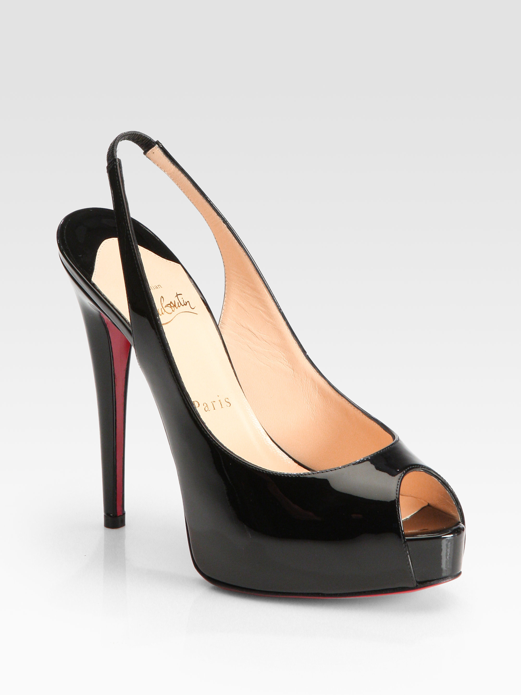 christian louboutin hyper prive peep-toe pumps