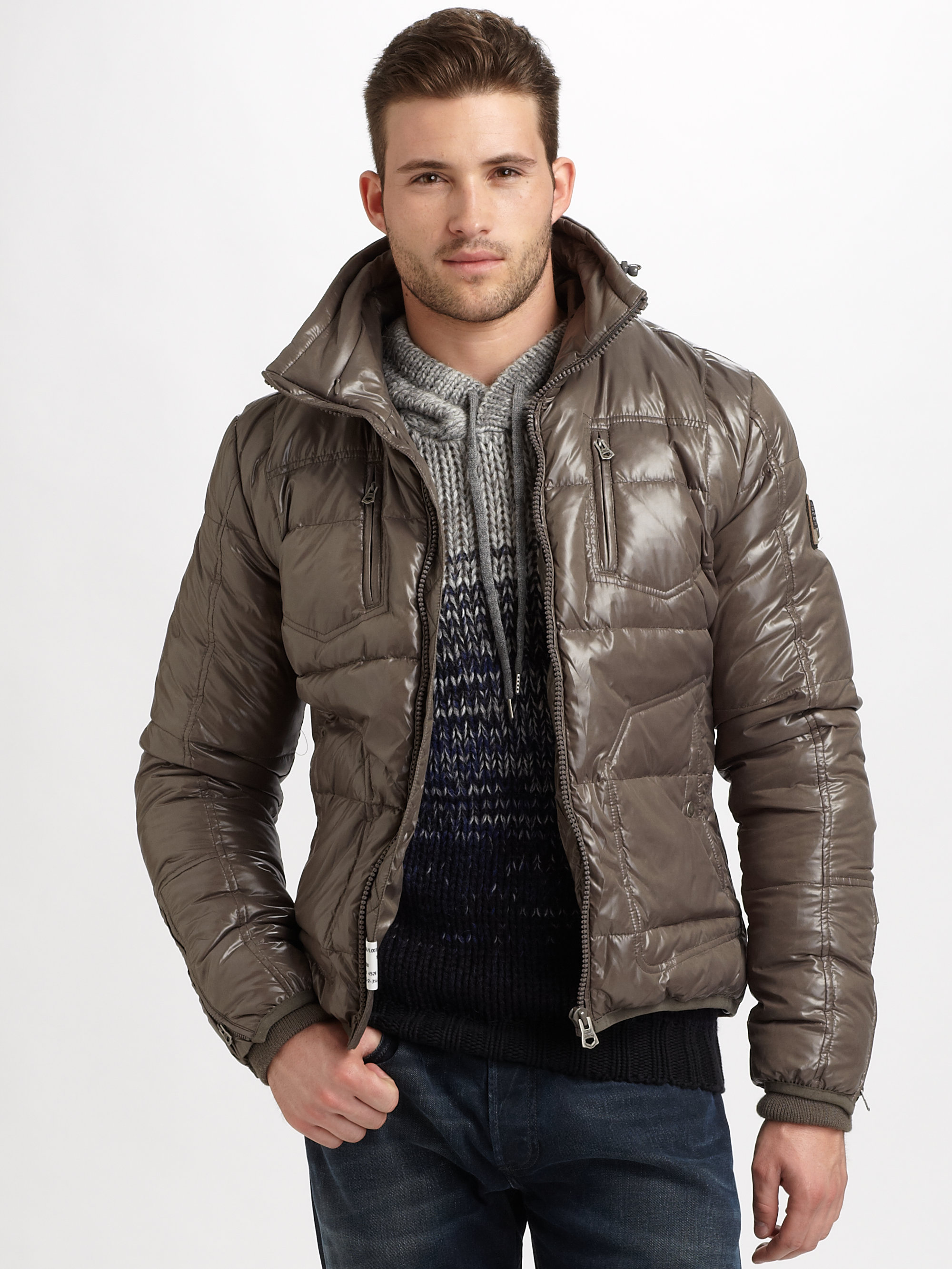 Lyst - Diesel Widol Puffer Jacket in Brown for Men