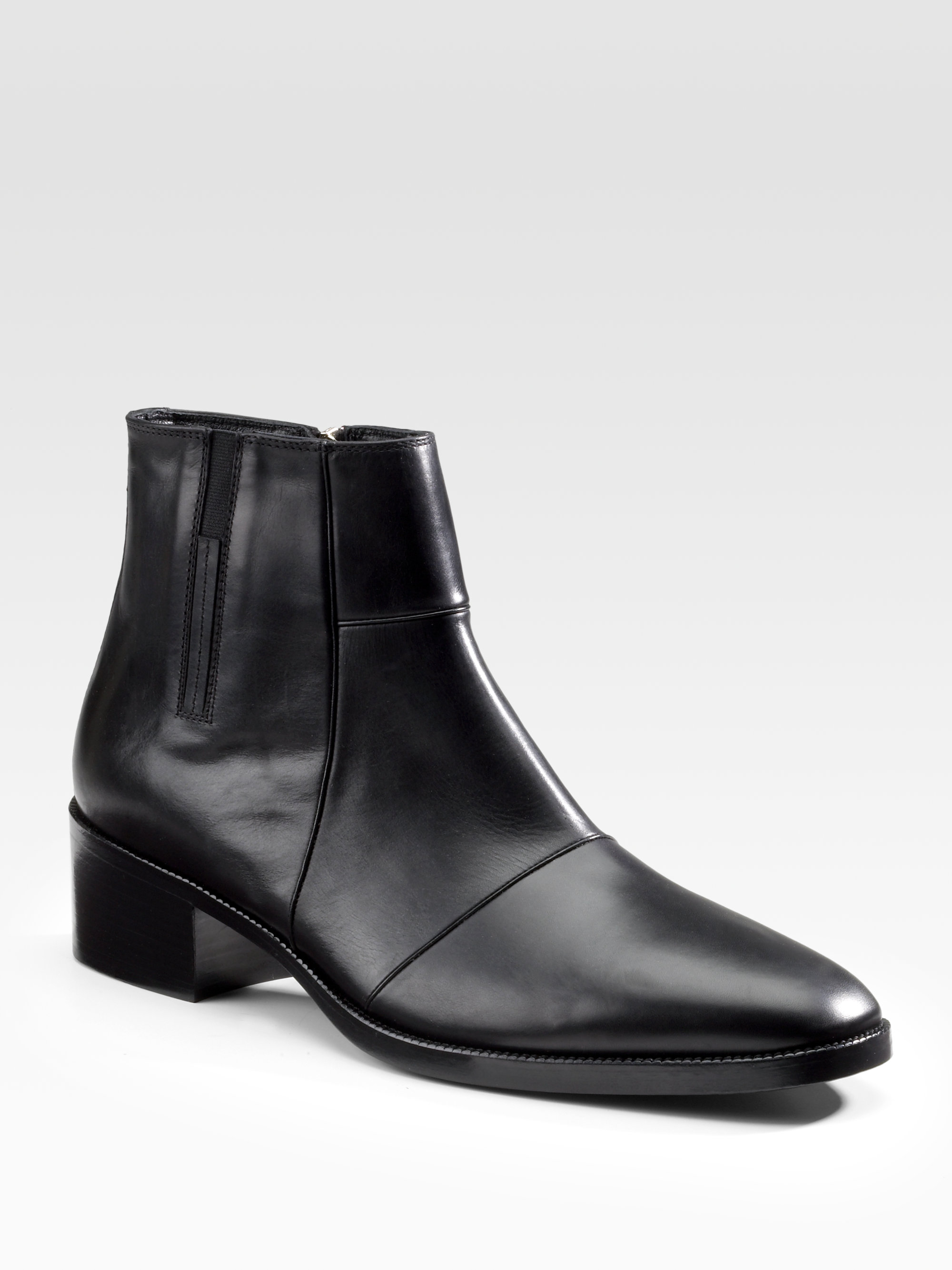 Dior homme Leather Boots in Black for Men | Lyst