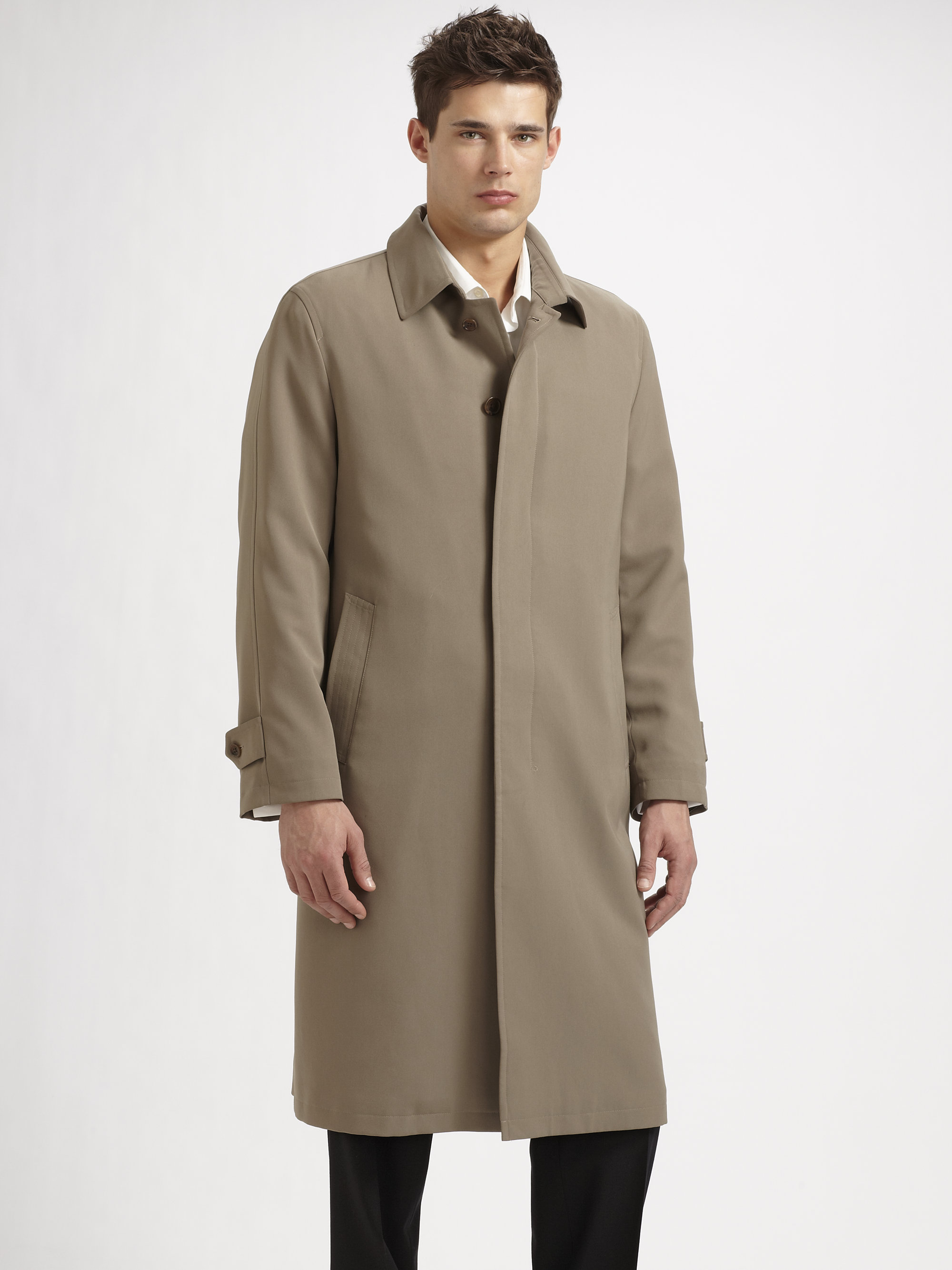 Lyst - Sanyo Caribou Raglan Raincoat in Brown for Men