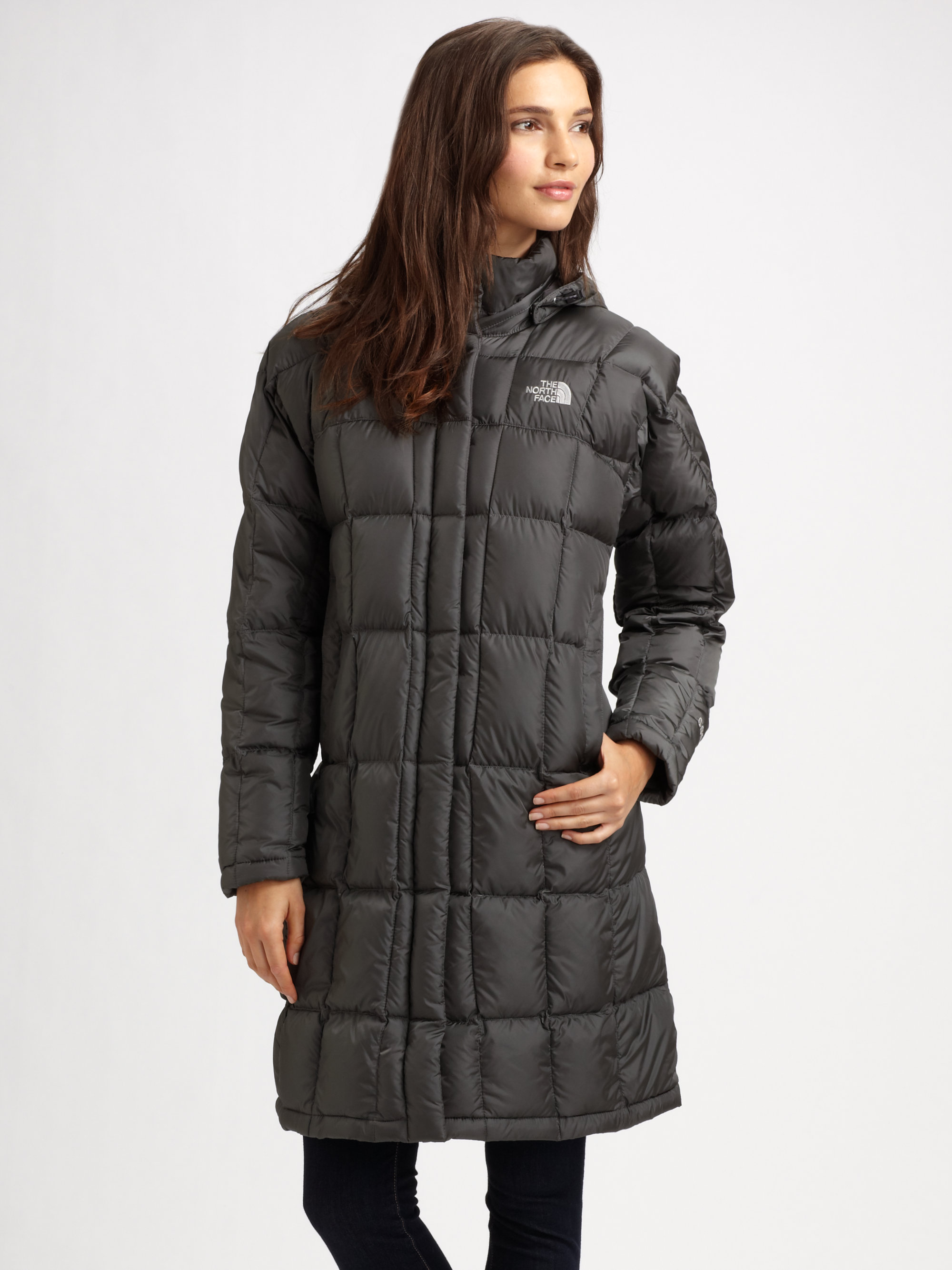 north face womens long puffer coat