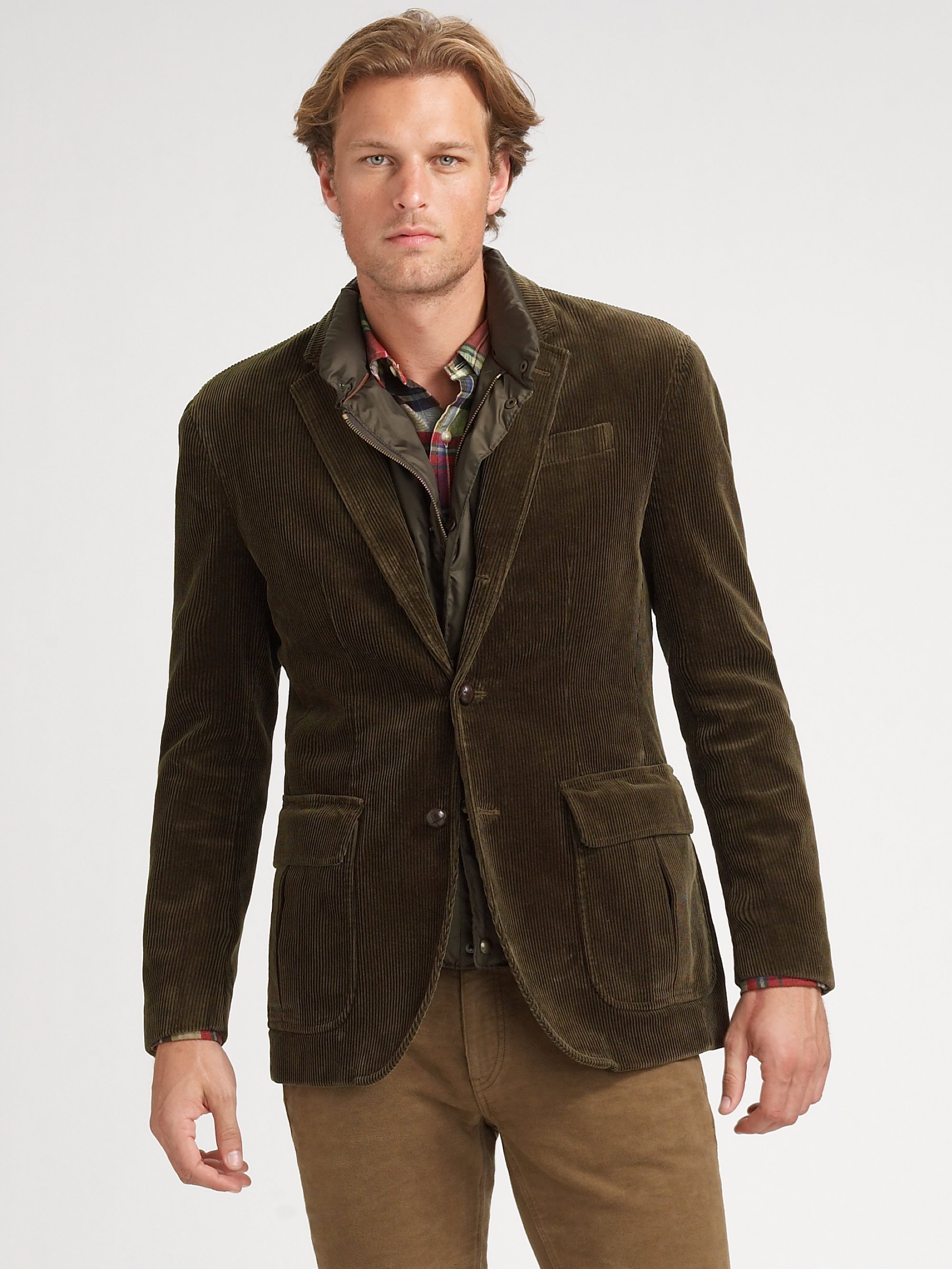 Lyst - Polo Ralph Lauren Corduroy Sportcoat Vest in Natural for Men