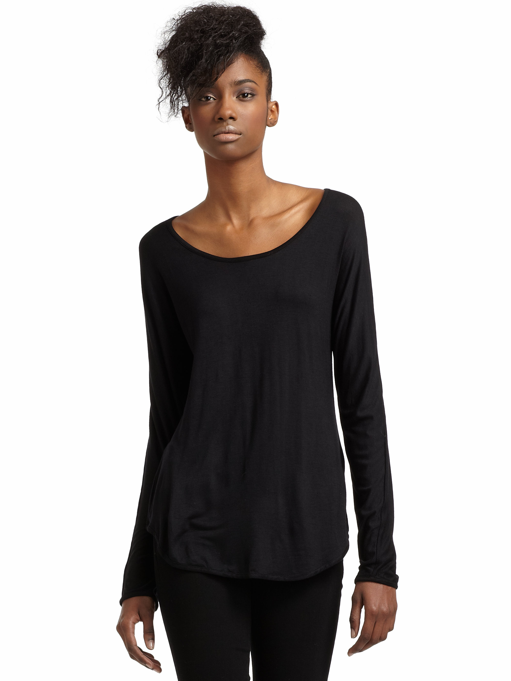 Lyst - Society For Rational Dress Open back Chain Top in Black
