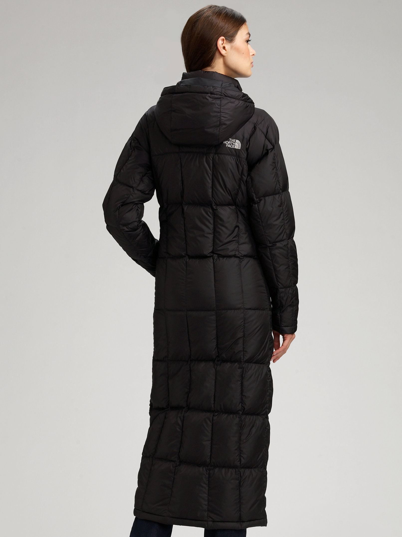 north face womens long puffer coat