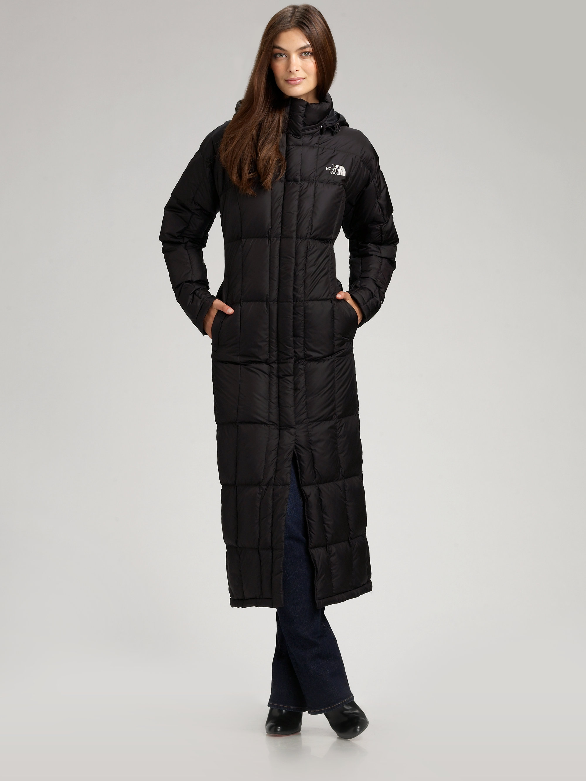 Lyst - The North Face Triple Long Puff Jacket in Black