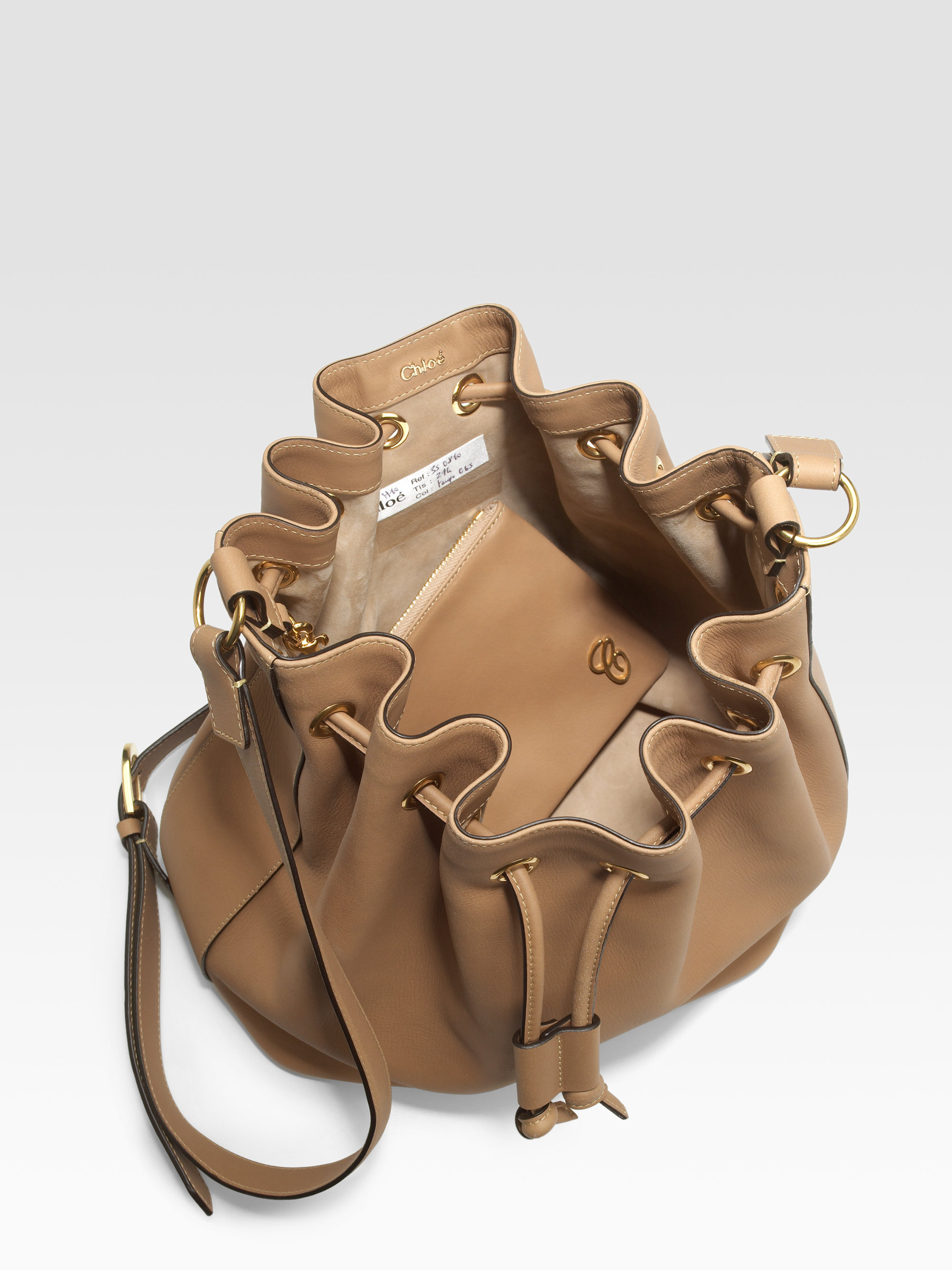 Chlo Aurore Bucket Bag in Brown (black) | Lyst  