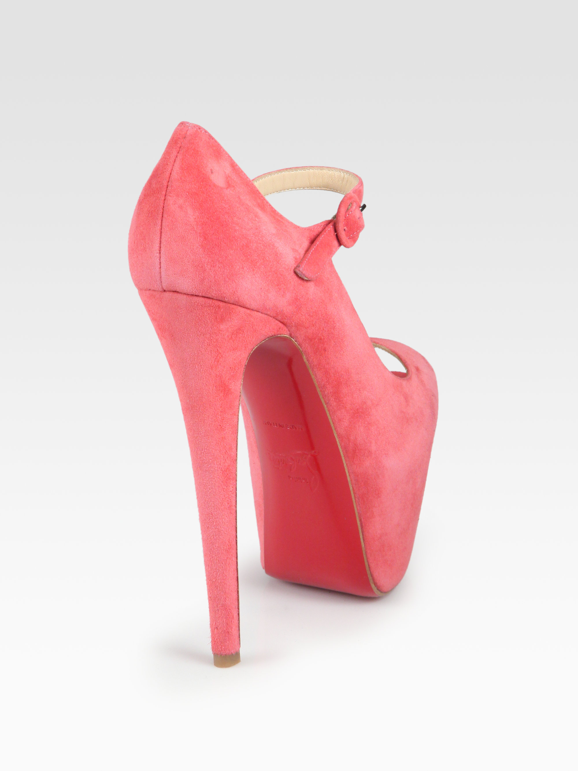 christian louboutin lady highness suede mary jane platform pumps