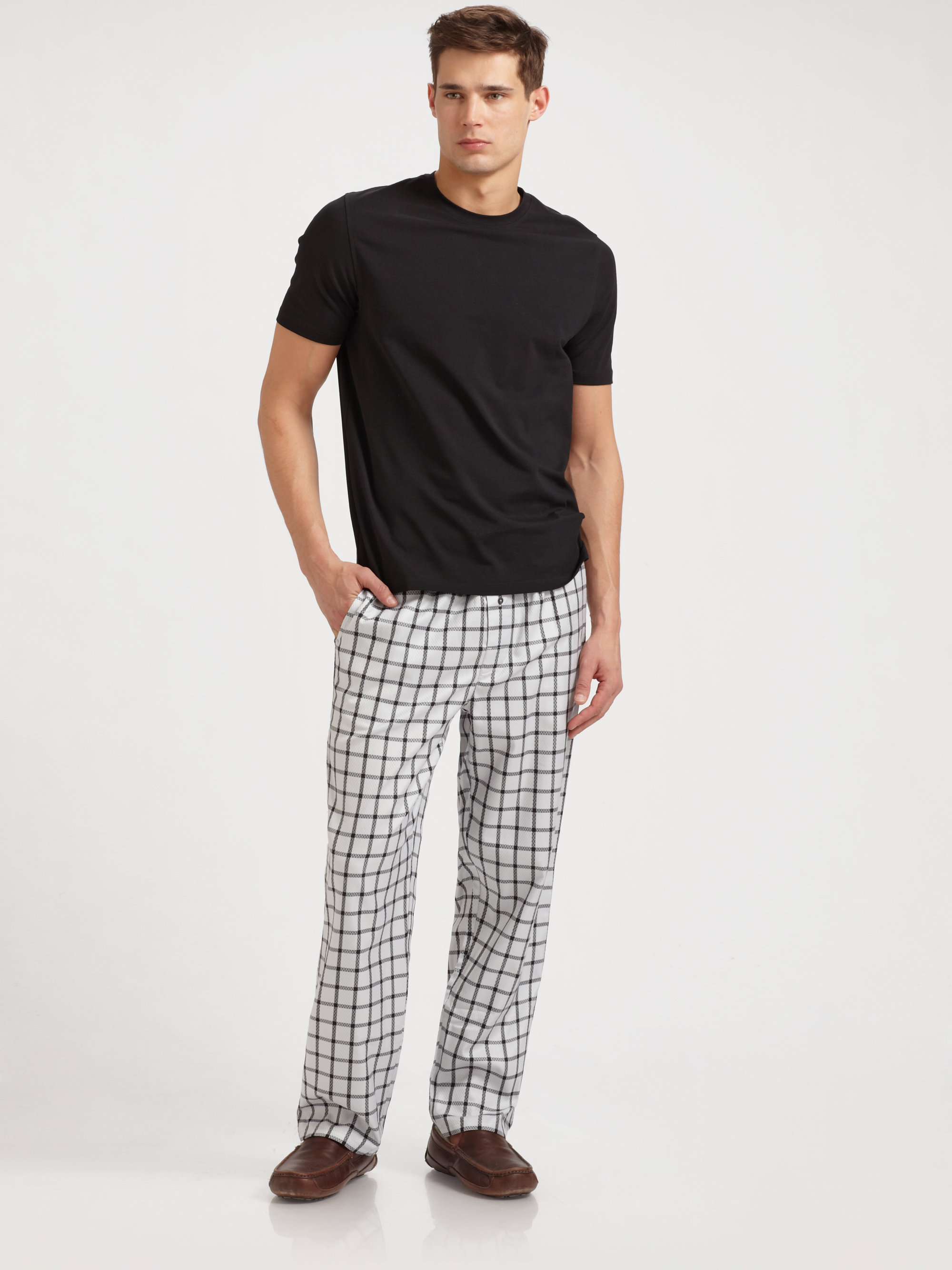 Lyst - Robert graham Jacquard Pajama Pants in Black for Men