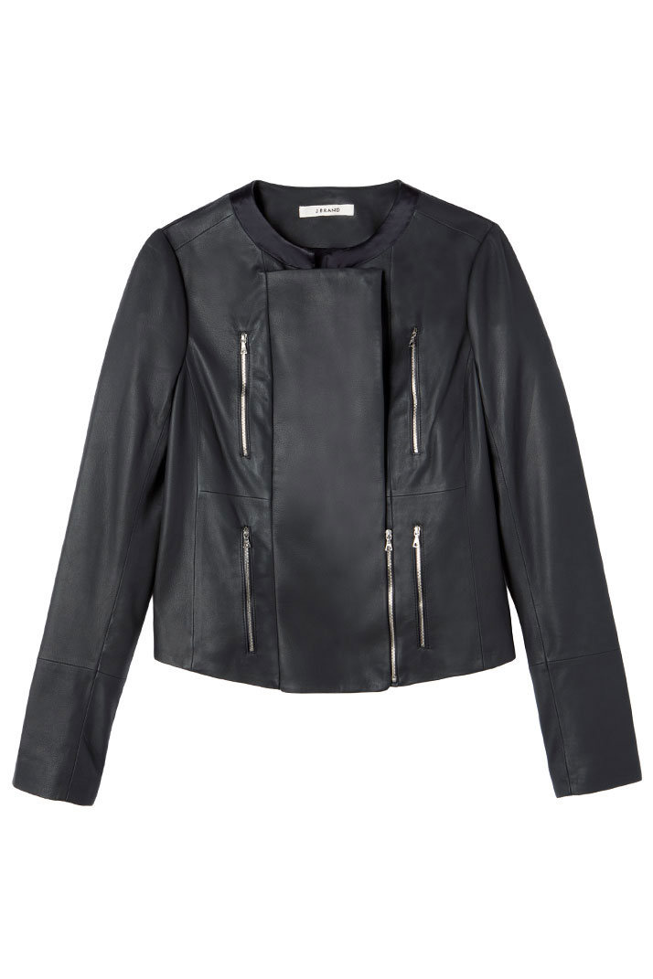 Lyst - J Brand Lee Leather Jacket in Black