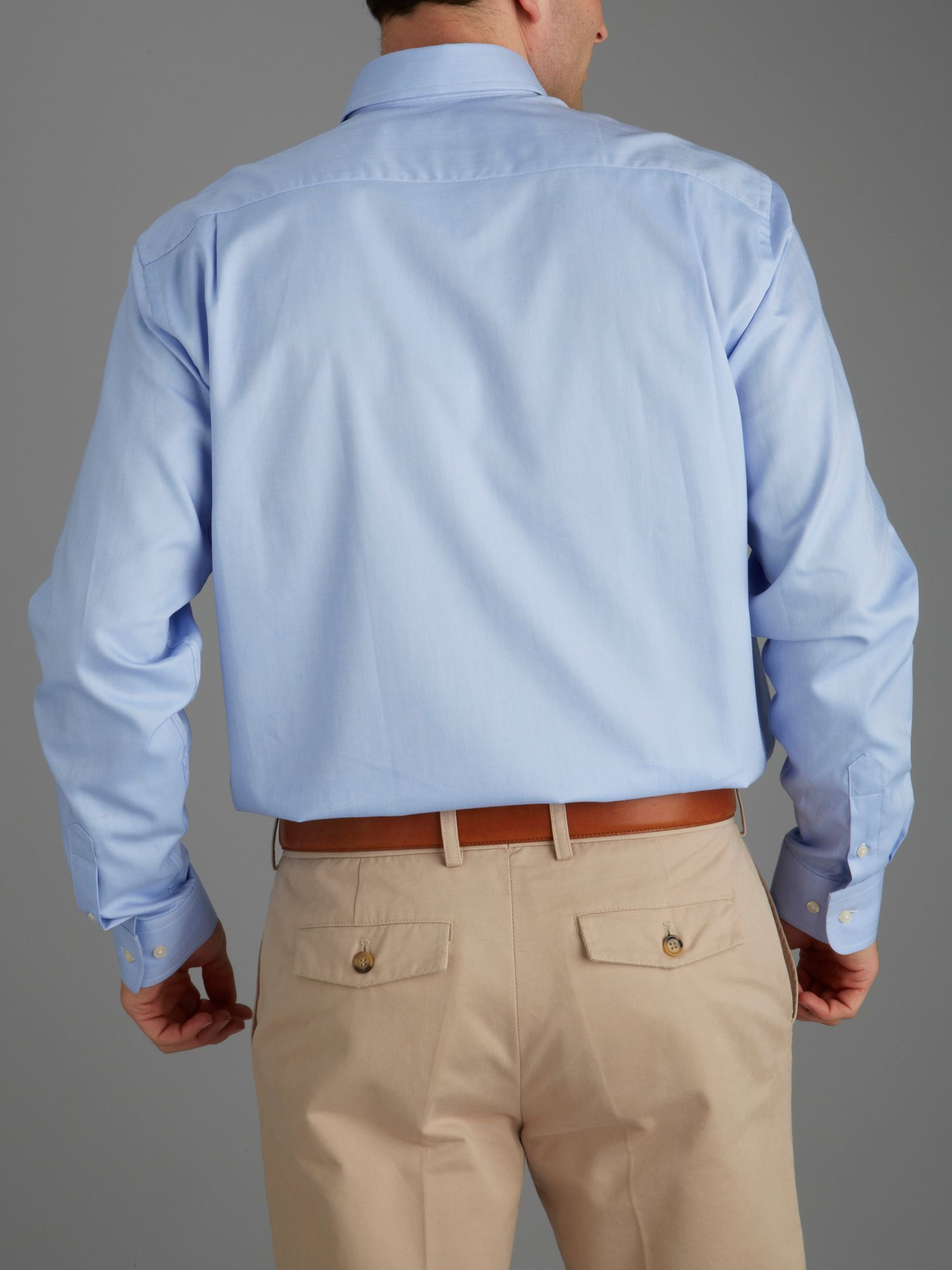 Paul costelloe Clara Blue Semiplain Oxford Shirt in Blue for Men | Lyst