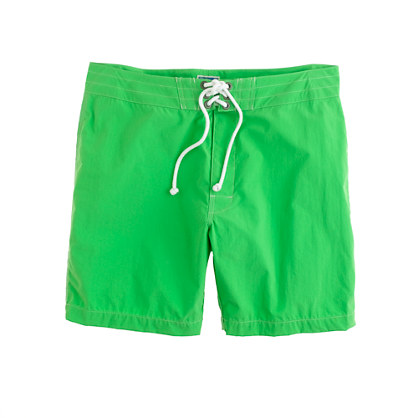 J.crew 7 Board Shorts in Green for Men (bright lime) | Lyst