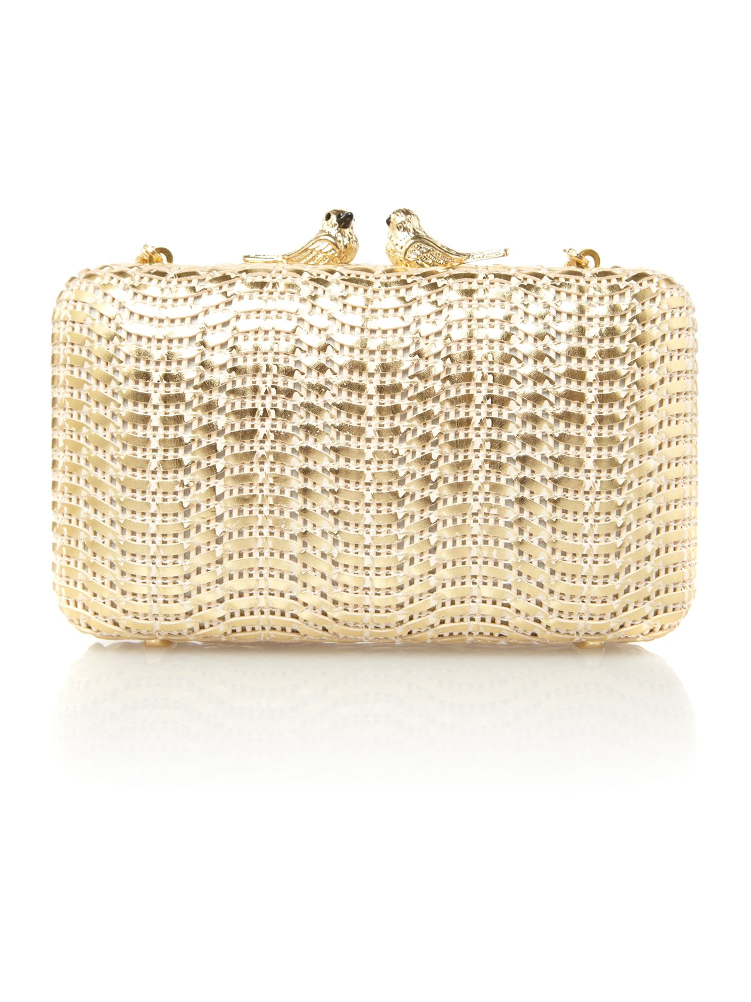 Love moschino Evening Box Clutch Bag in Natural Lyst
