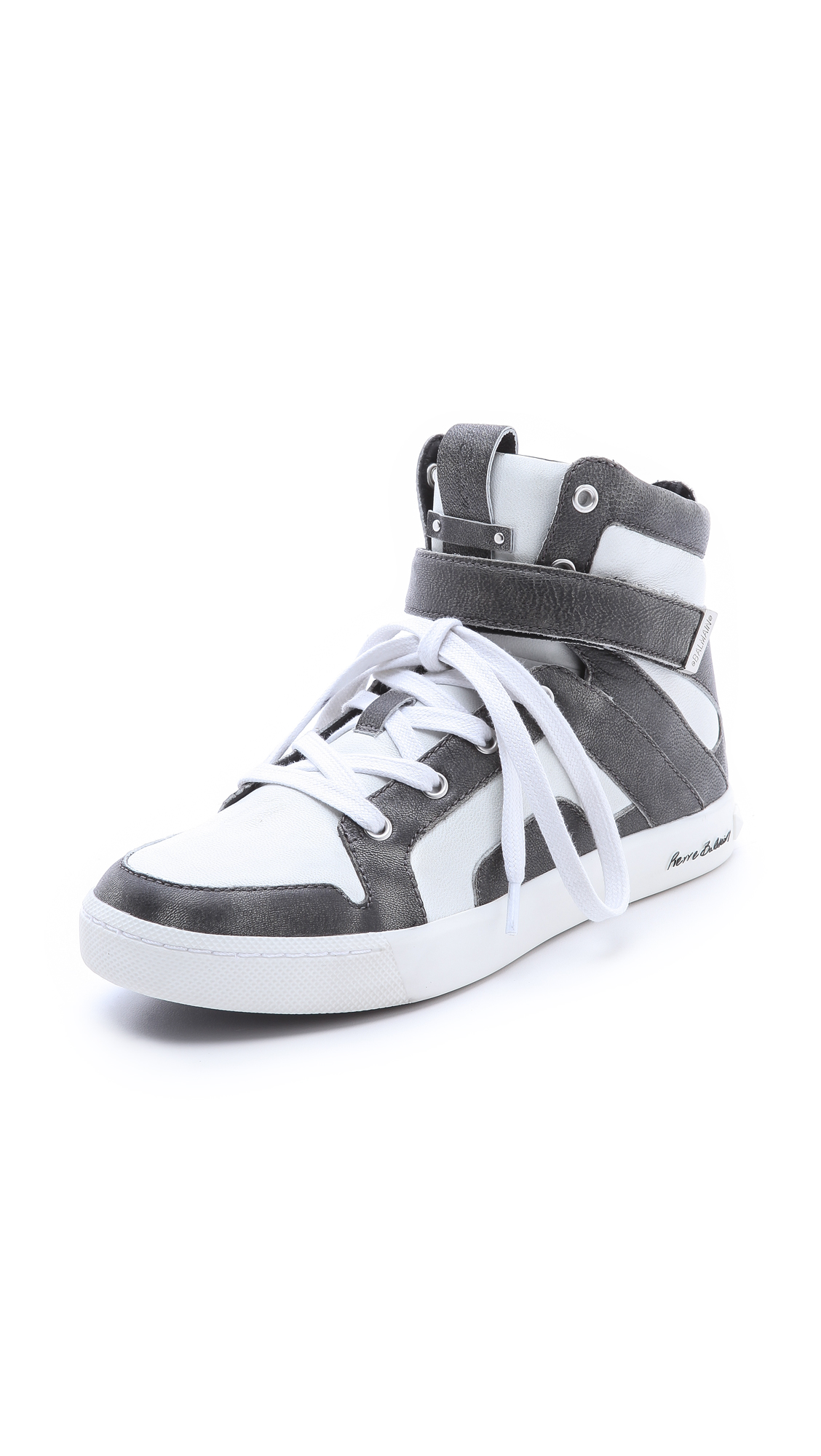 Pierre Balmain Austin High Top Sneakers in Gray (black) | Lyst