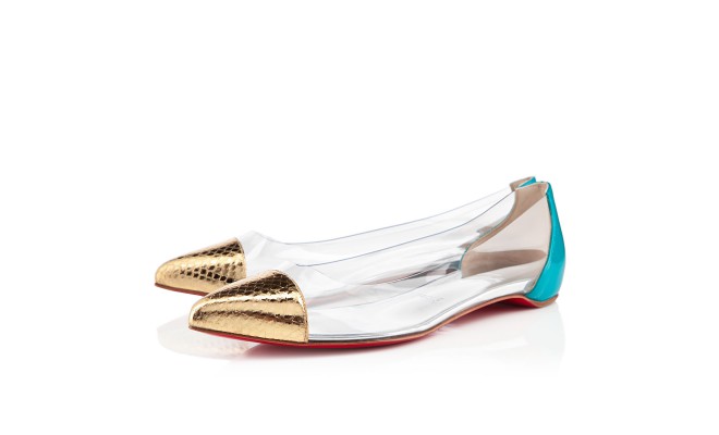 gold christian louboutin shoes - Christian louboutin Corbeau in Transparent | Lyst