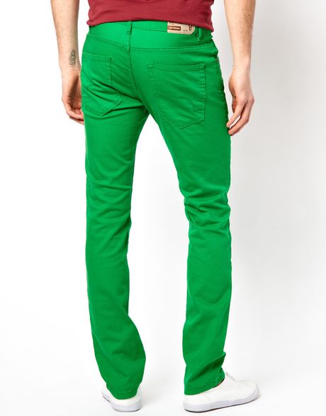 Esprit Skinny Jeans in Green for Men | Lyst