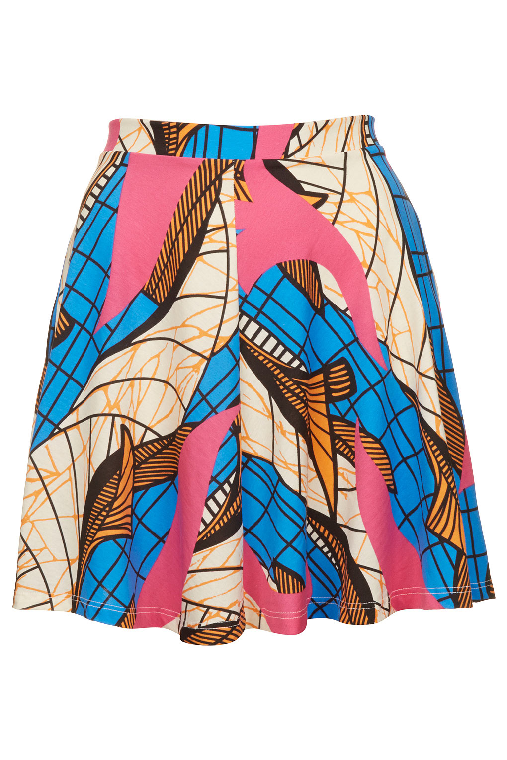 Lyst African Print Skater Skirt