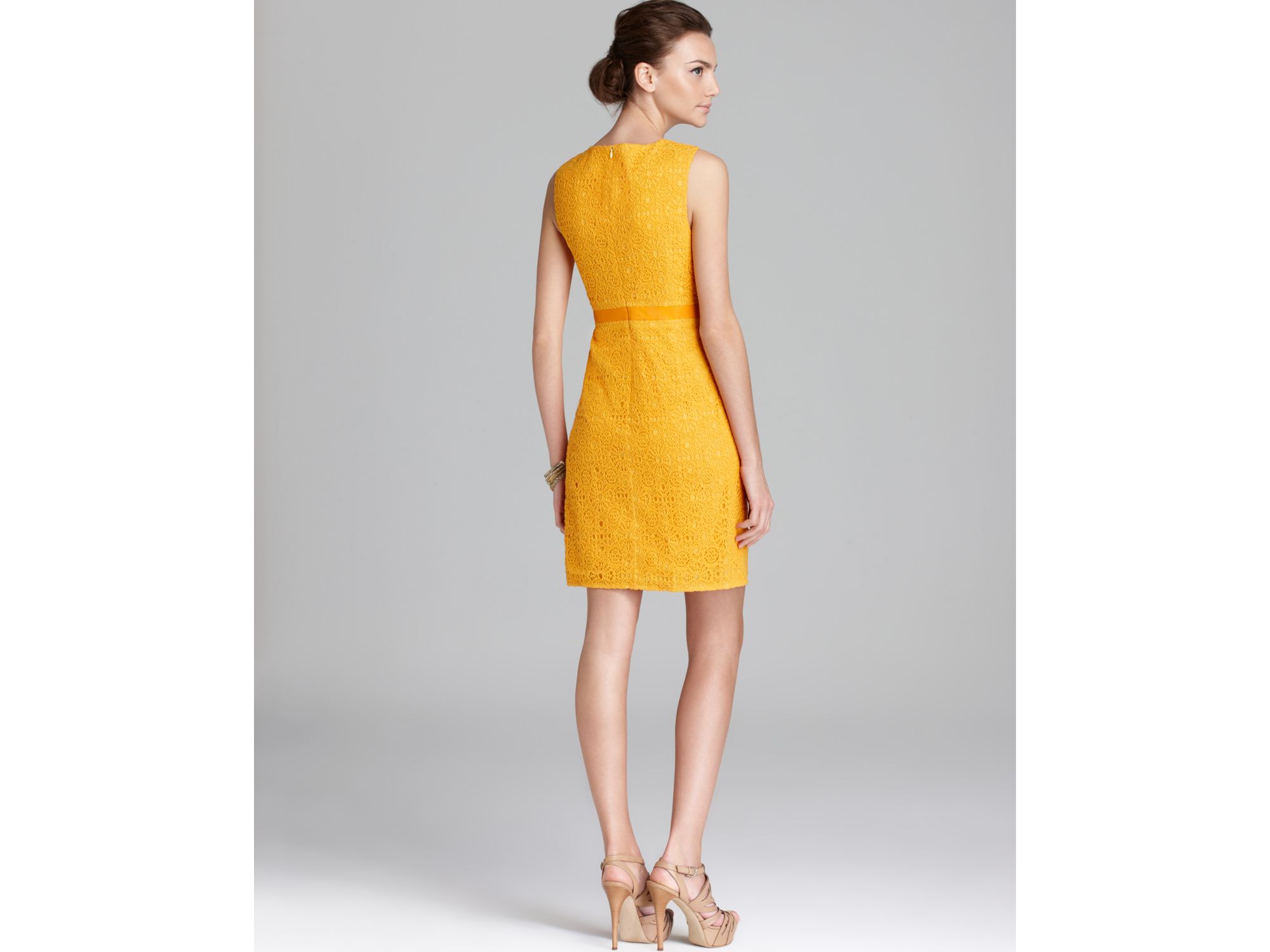 Lyst Trina Turk Dress B Line Sheath In Yellow Gallery