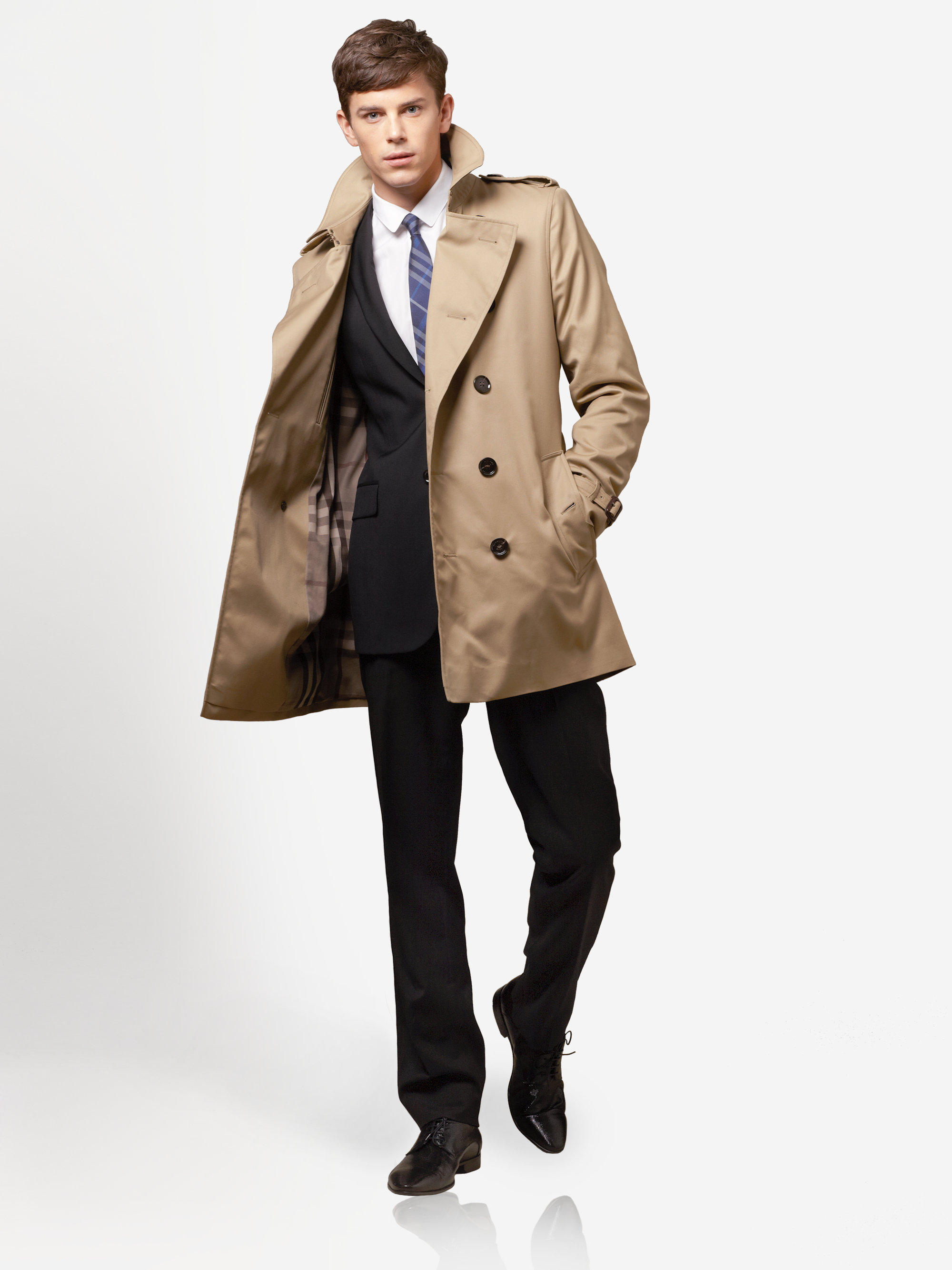 Burberry Britton Modernfit Trenchcoat in Natural for Men | Lyst