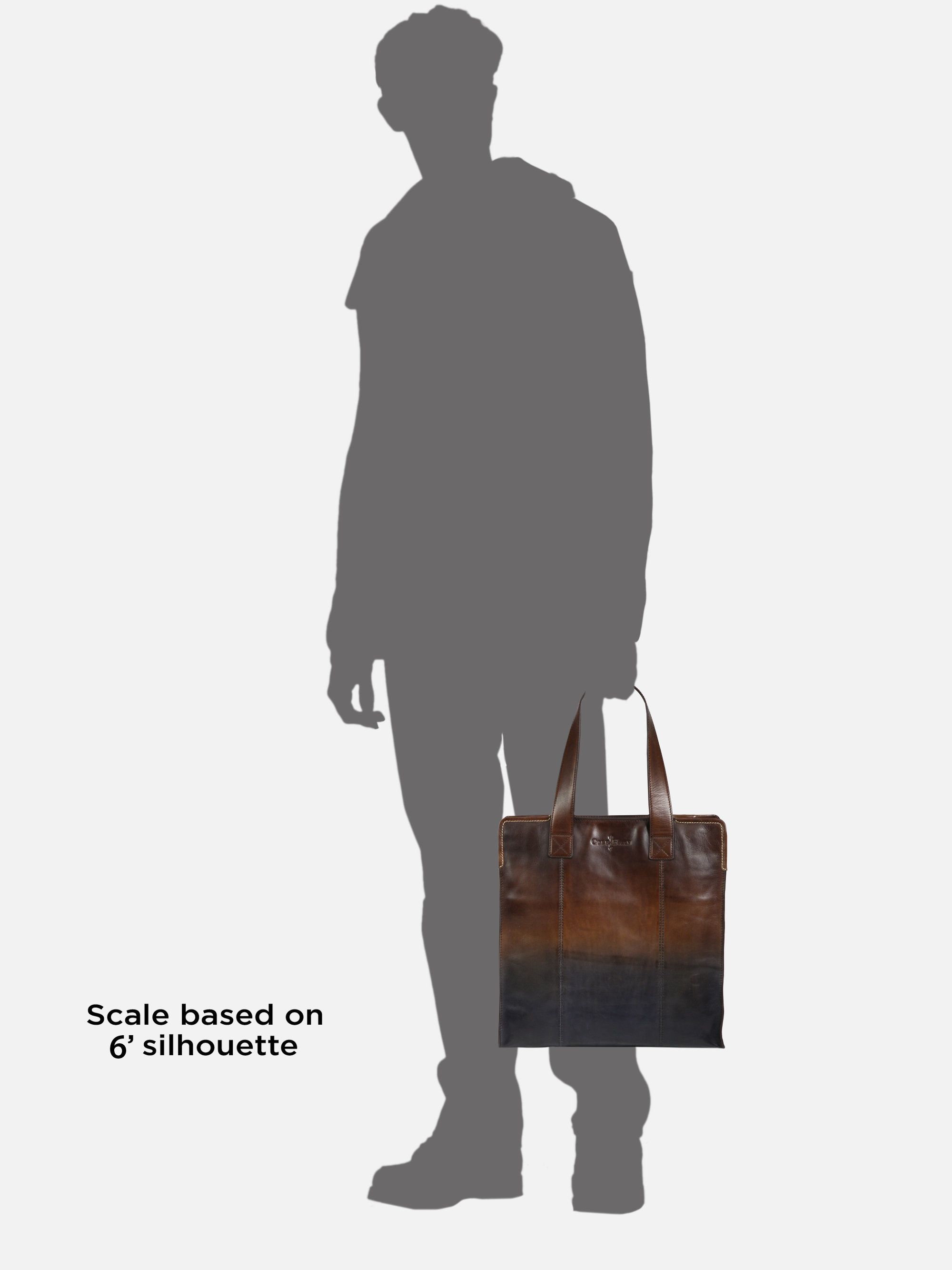 cole haan brown leather tote