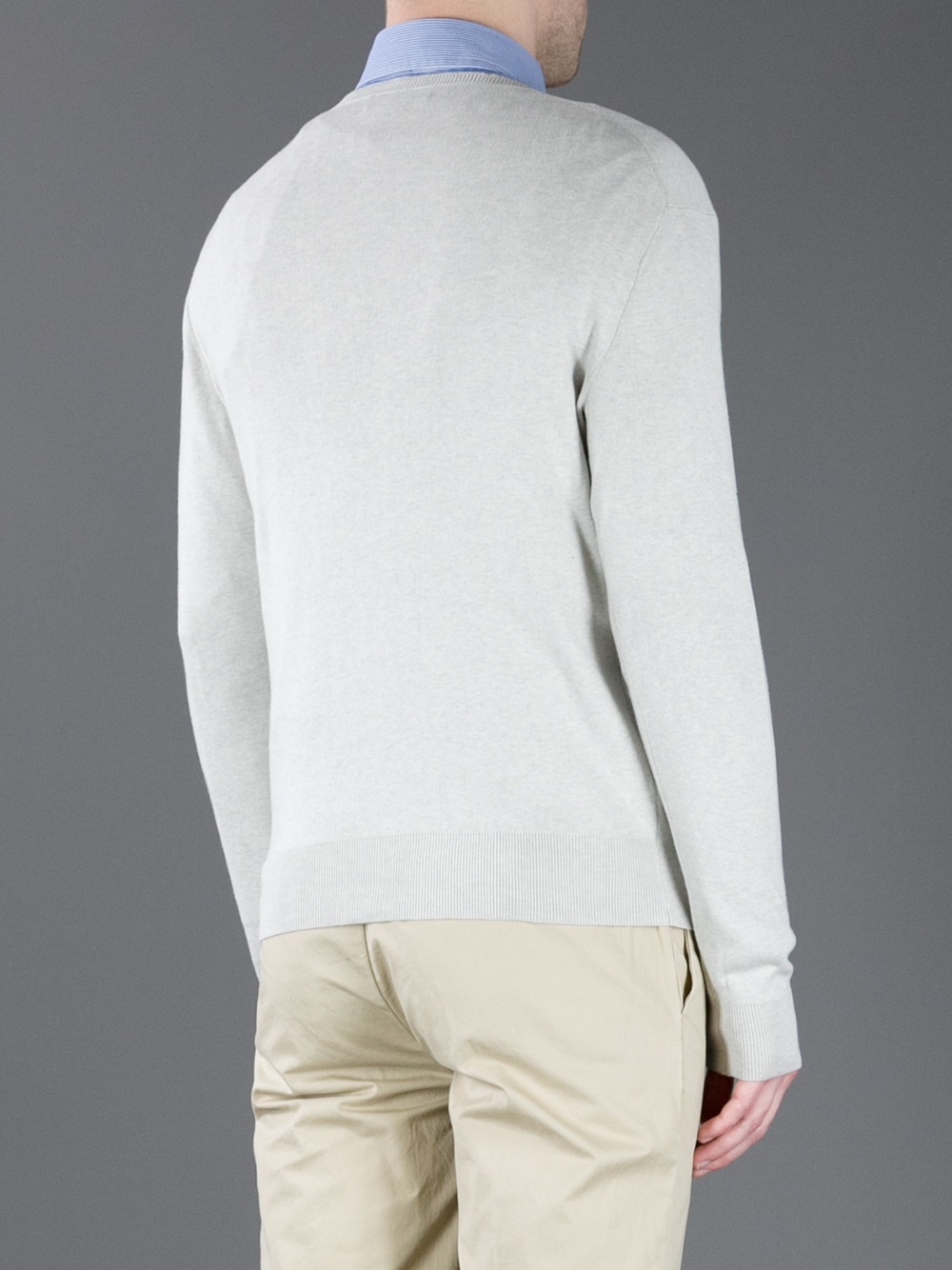 Lyst - Polo Ralph Lauren Crew Neck Sweater in White for Men