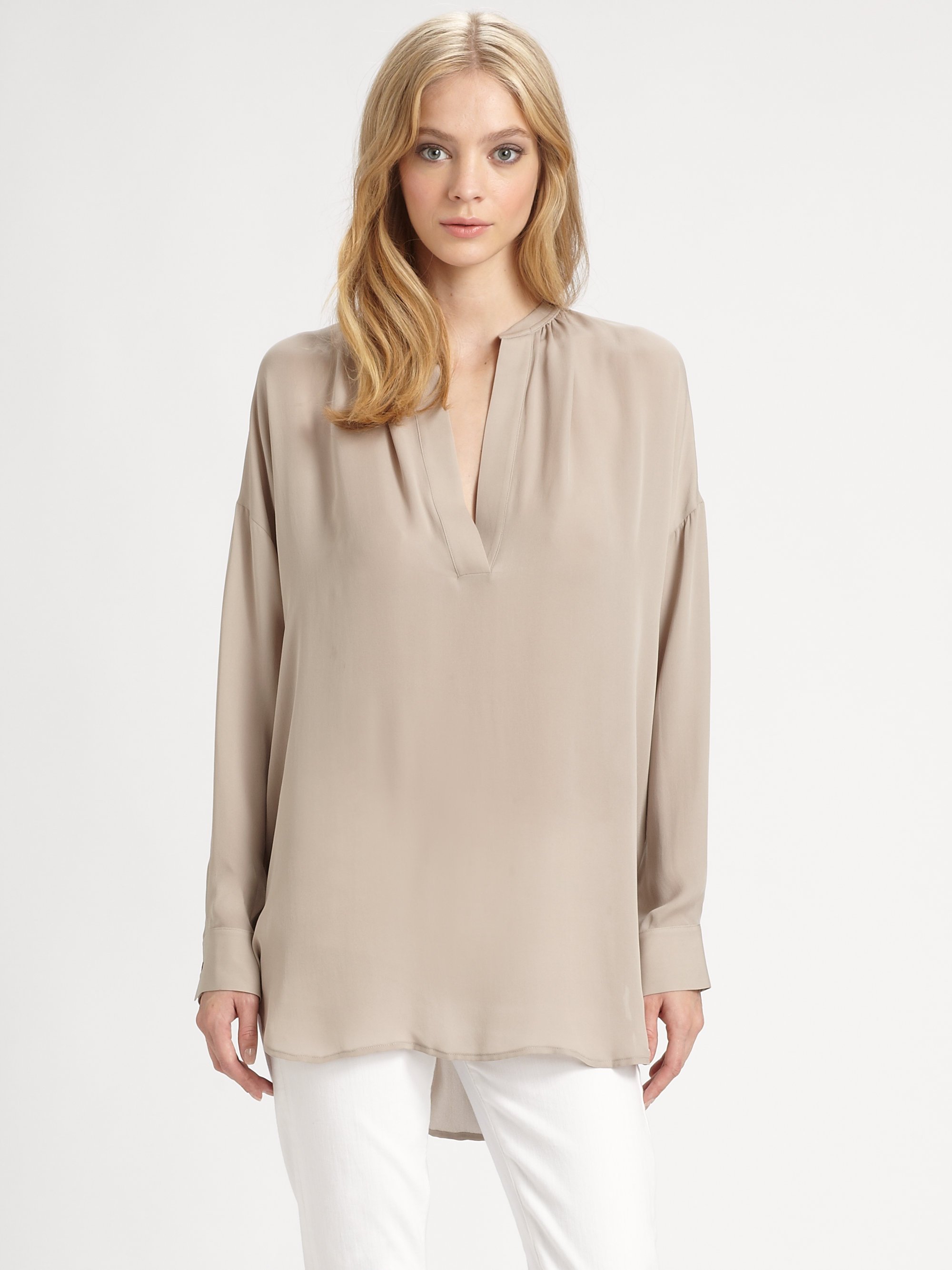 silk tunic tops uk