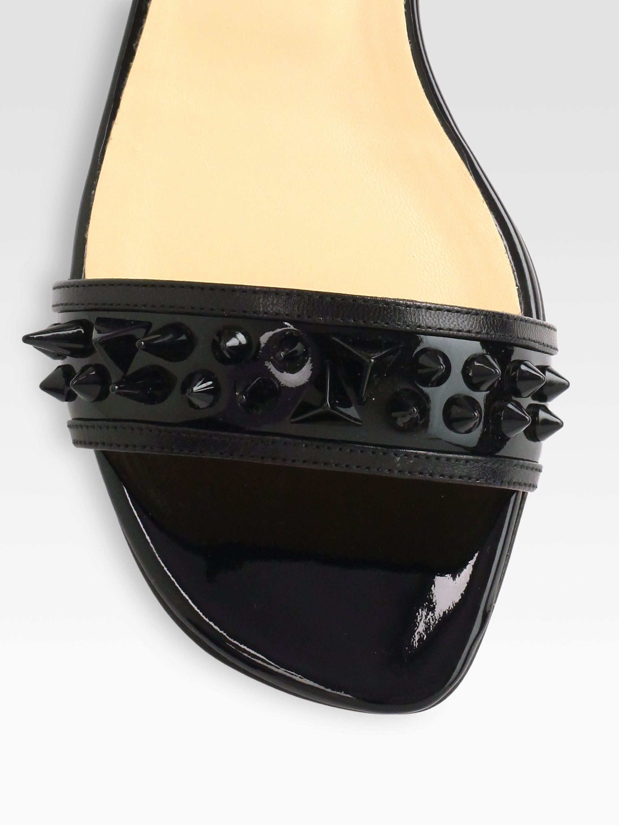 christian louboutin leather thong sandals | cosmetics digital ...