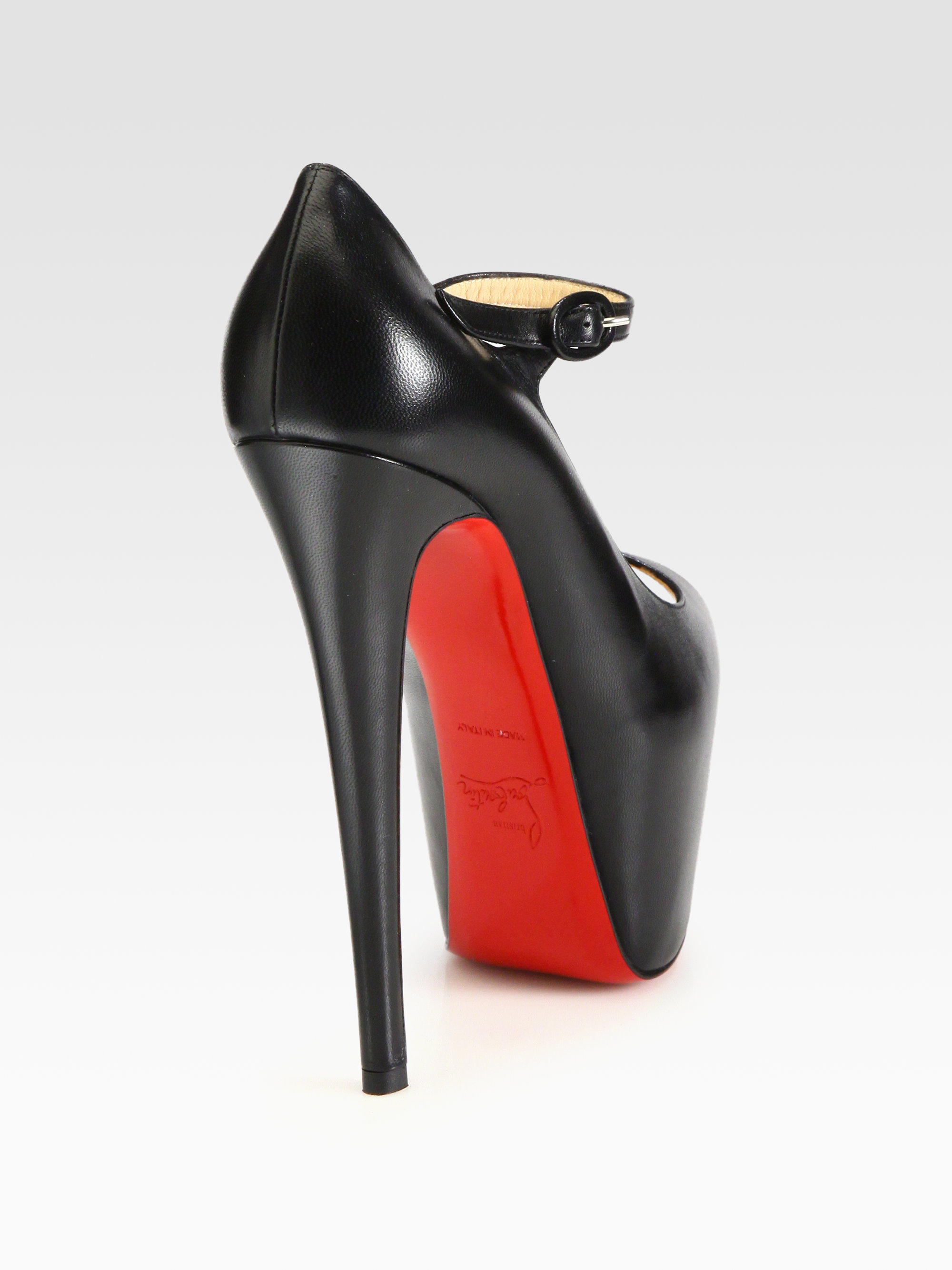 Christian louboutin Lady Highness Leather Mary Jane Platform Pumps in ...
