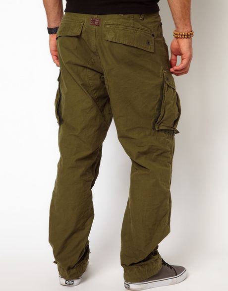 G-star Raw Casual Trousers Rovic Loose Combat in Green for Men ...