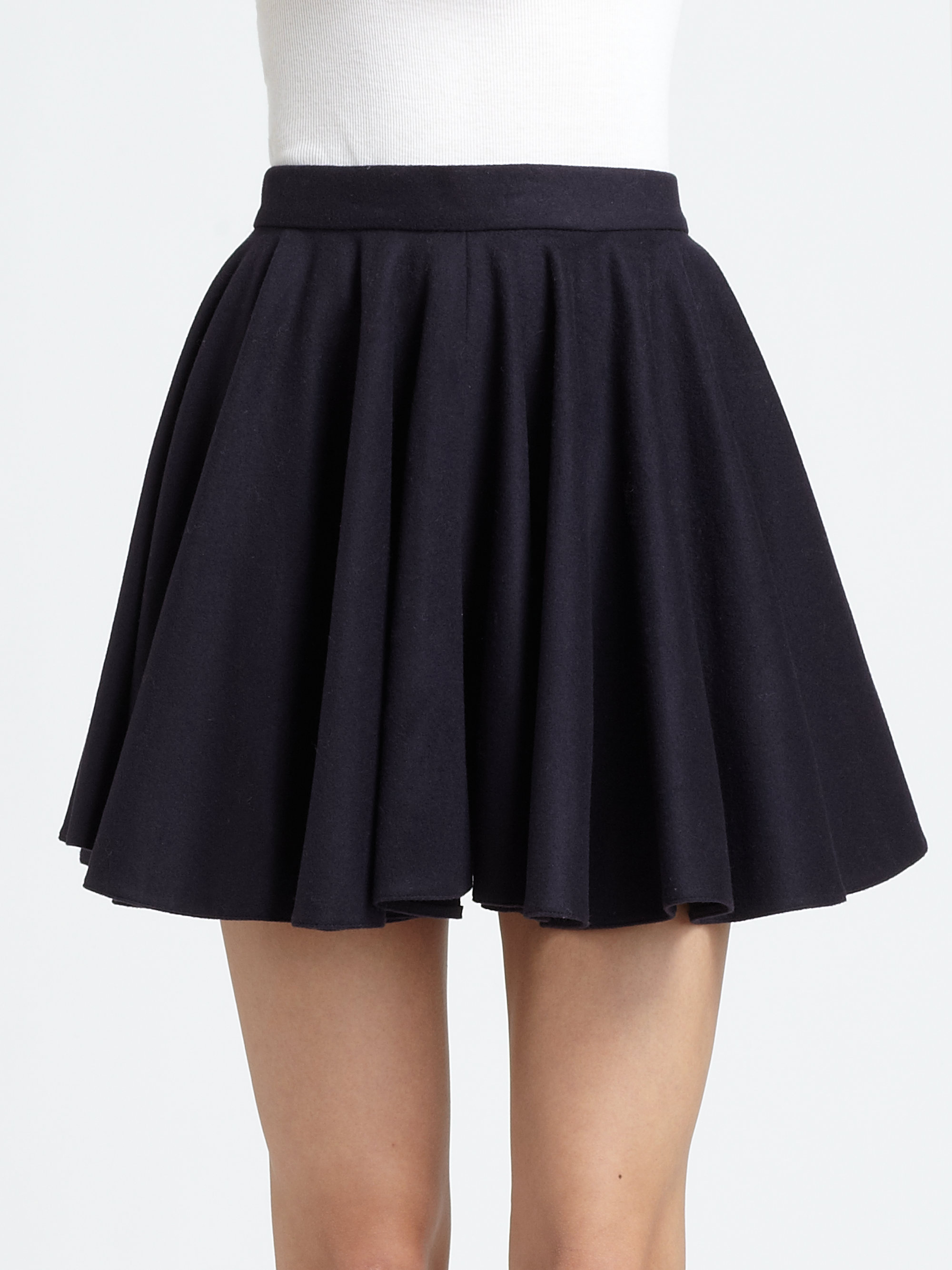 Lyst - Surface To Air Virgin Wool Mini Skirt in Blue
